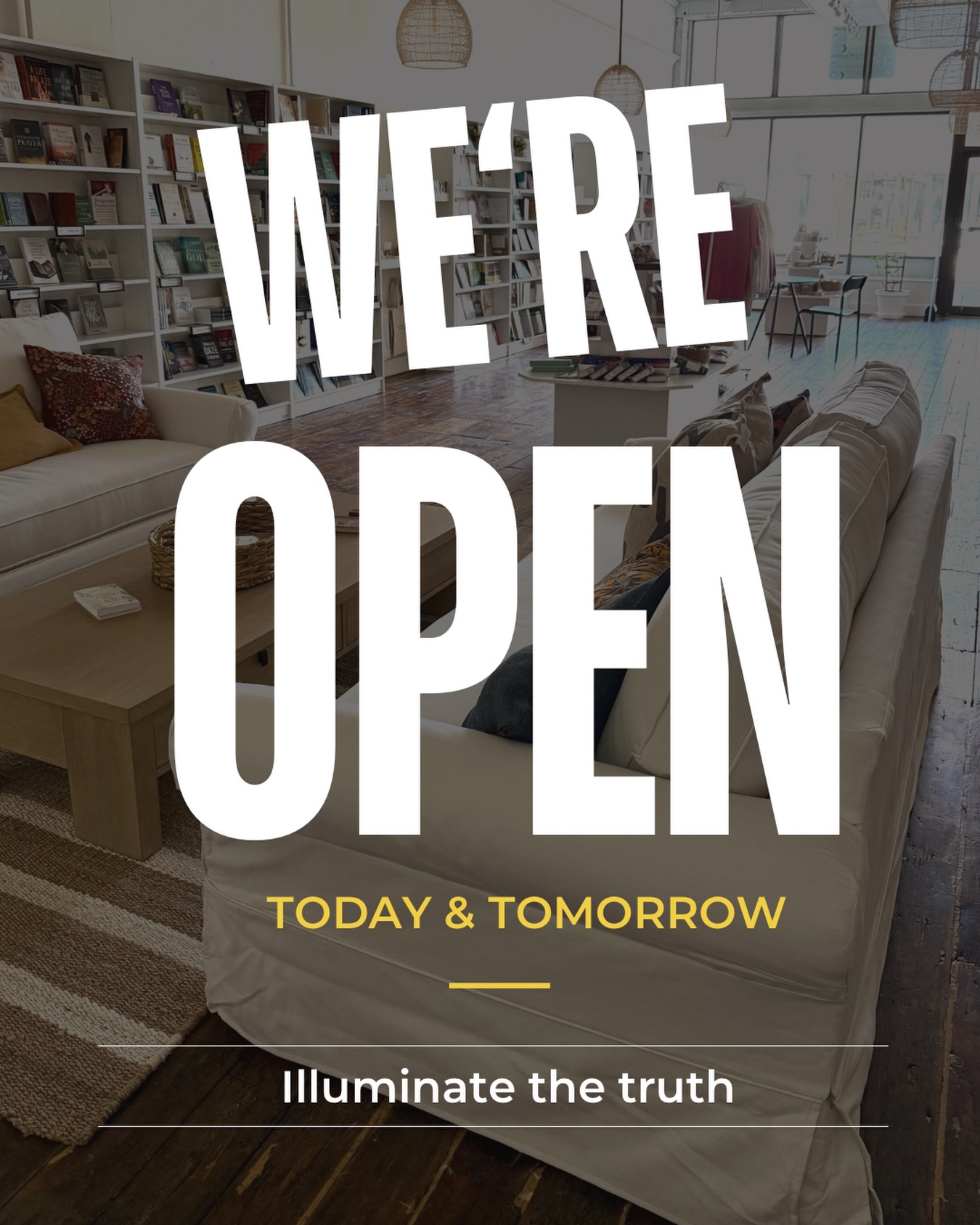 Hi Everyone I will be open today and tomorrow from 10am to 3pm!! Stop in!!