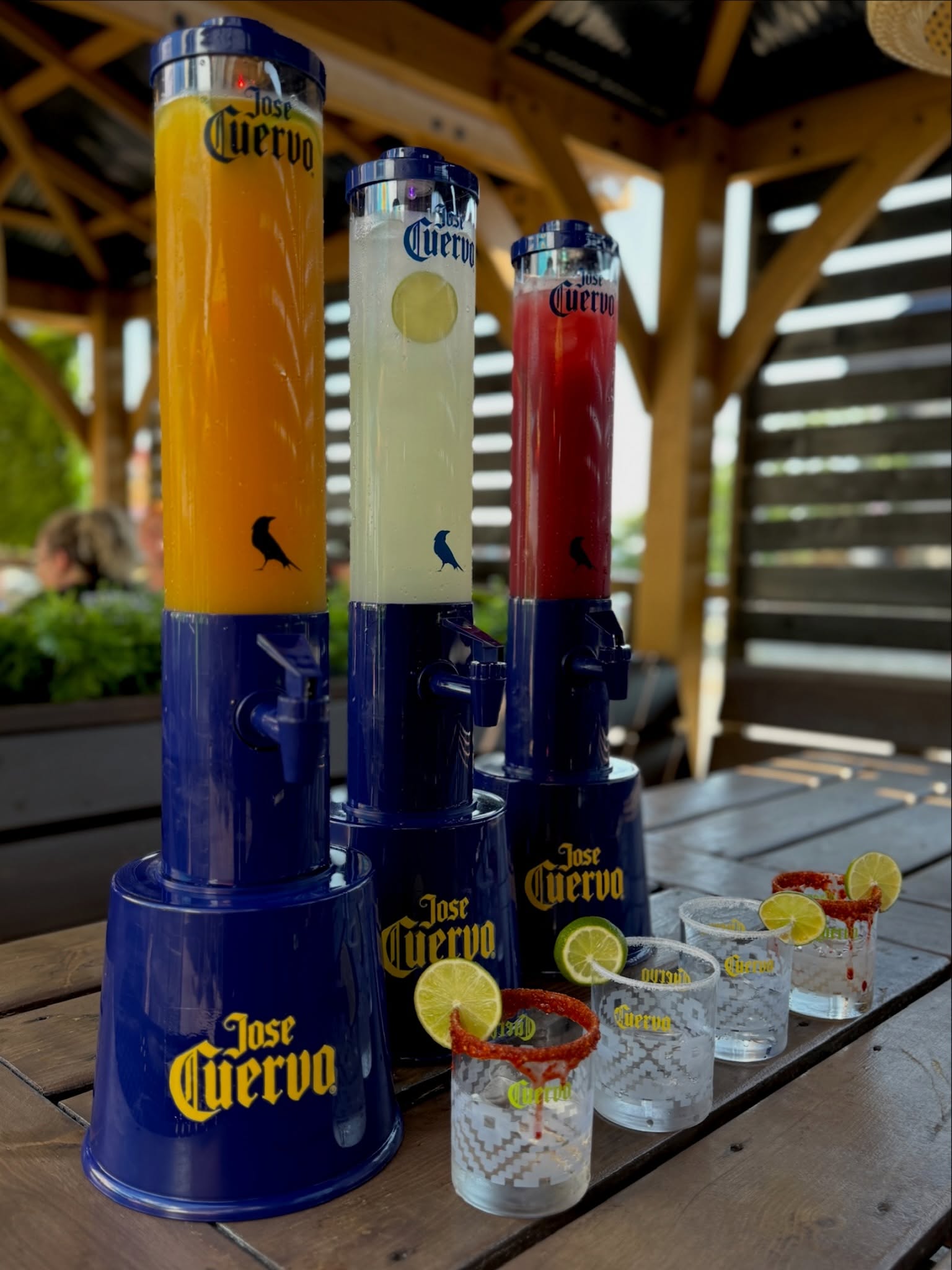 The tower has entered the chat. 🫡🍹 #tacontequila #tequilasunrise #margaritatower #margaritas🍹 #niagaraeats