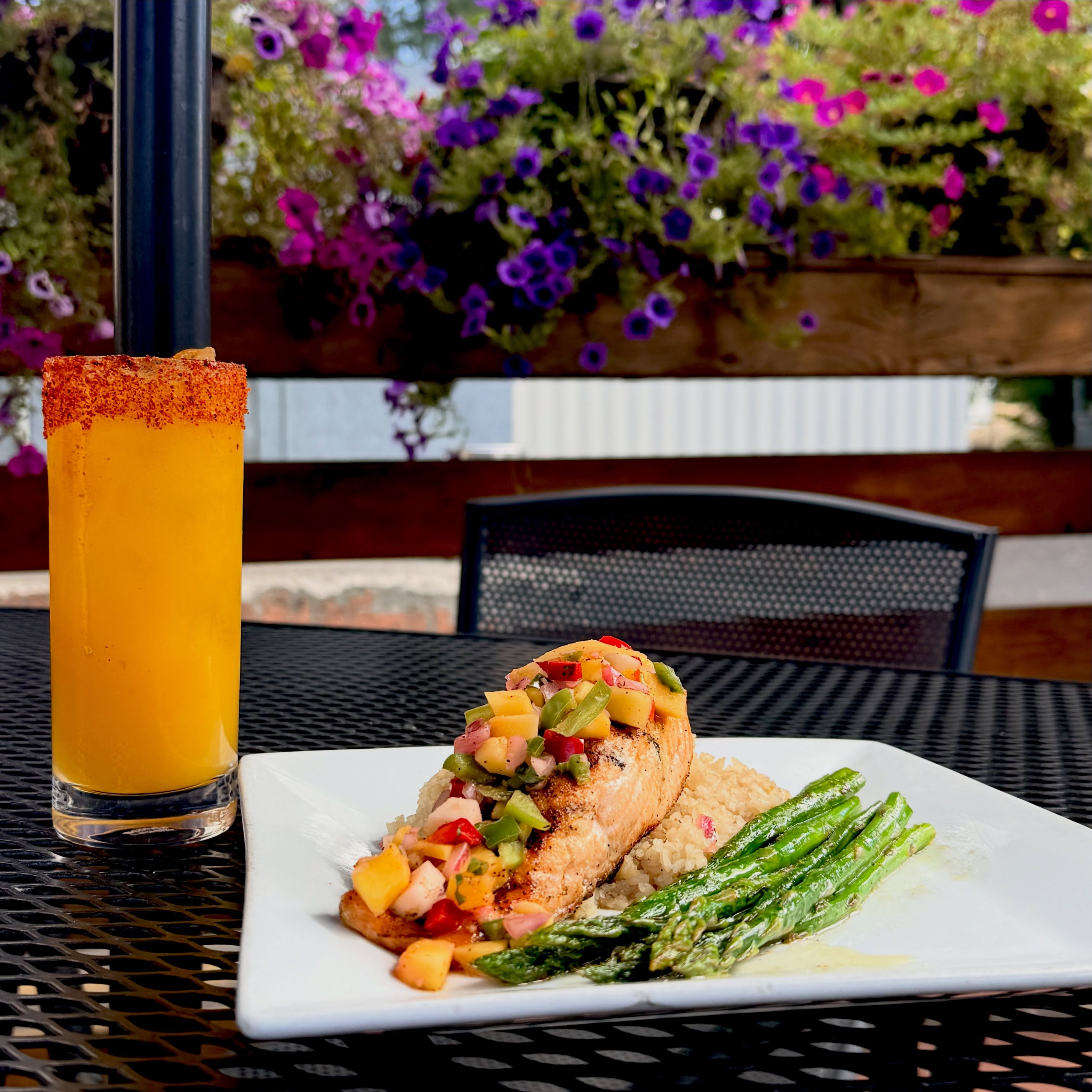The real question this week…What will you order pair with your bowl of Chef’s Chicken Tortilla Soup?!
-
Weekly Specials: September 14 - September 19
-
Birch Salmon: Chili seasoned grilled salmon topped with a fresh mango salsa
-
Lunch Special: Skirt Steak Torta
Marinated grilled skirt steak seasoned with Mexican spices. Topped with pepper jack cheese, red onions, tomatoes, arugula, avocados, refried beans, and cilantro chimichurri on a toasted ciabatta
-
Daily Soup: Chicken Tortilla topped with green onions and crispy fried tortilla strips *GF
-
Specialty Burger: Birch Crunch Wrap
Grilled beef patty with cheddar cheese, shredded lettuce, crispy tortilla strips, and a chipotle black bean and corn salsa wrapped in a flour tortilla-served with a side of nacho cheese, and sour cream
-
Sweet Surprise: Apple Pie Tacos
Crispy cinnamon-sugar shells, creamy cheesecake filling topped with warmed apple pie salsa-served with a side of house made whipped cream and caramel sauce *limited
-
Highlighting the Tropic Like it’s Hot Summer Cocktail. Last full week to enjoy our Summer Cocktail menu! Fall Cocktails launch on 9/23 at 3:00pm!