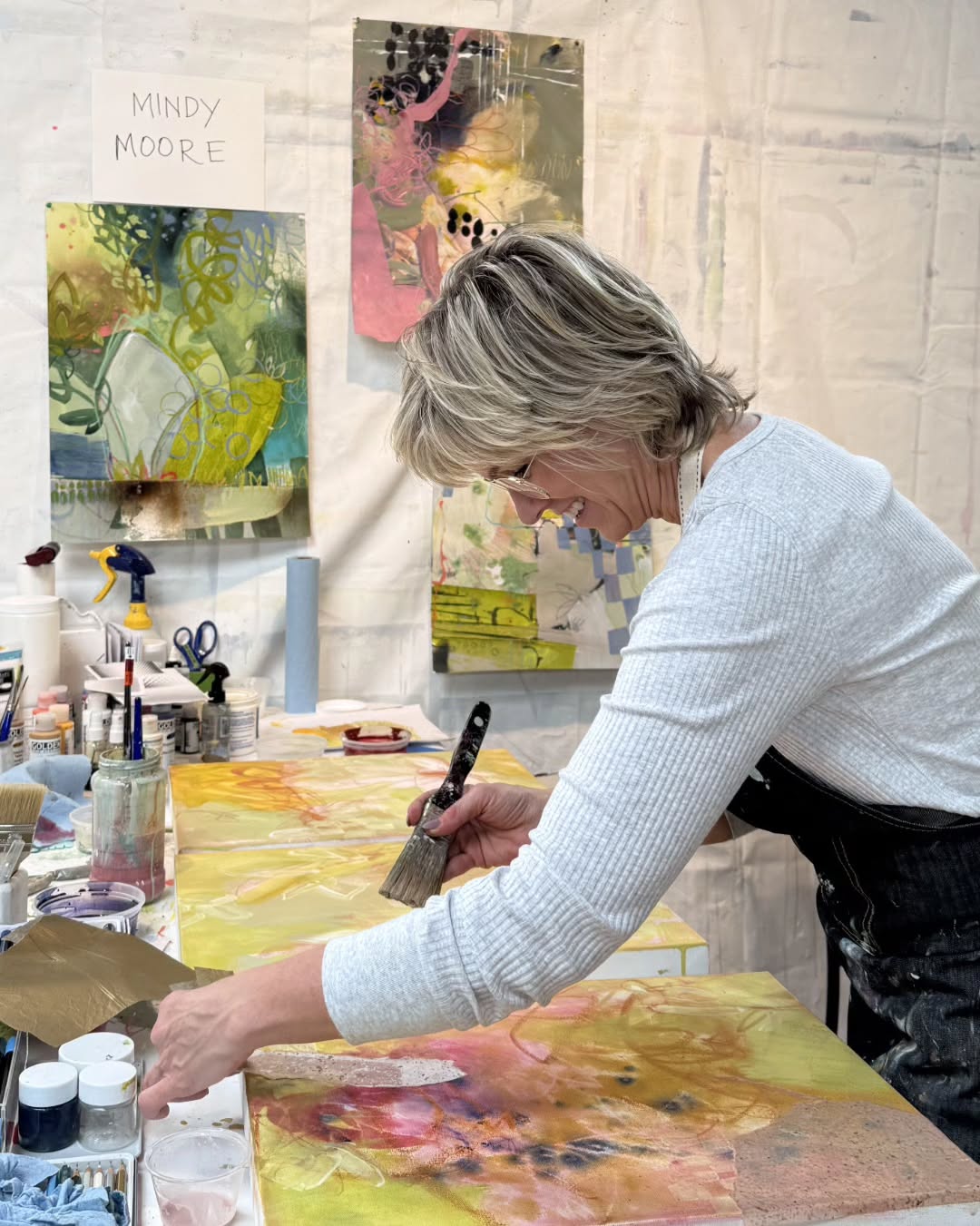 ✨👀 As seen in @viemagazine
October 13-16, step into four days of intuitive painting with abstract expressionist @mindymoorefineart and give yourself space to explore, release, and reconnect with your creative voice.
Grounded in the belief that painting can be deeply therapeutic, Mindy will guide you through a range of techniques that invite freedom, curiosity, and personal meaning on the canvas.
• Explore mark making as a way to translate gesture, energy, and emotion into visual language
• Work with color theory to build palettes that feel intentional and alive
• Refine your sense of composition, finding balance between spontaneity and structure
• Use masking techniques to build layered surfaces, edges, and hidden moments
• Experiment with color glazing to create depth, radiance, and subtle shifts in tone
• Practice blending to weave areas together and create flow, atmosphere, and nuance
Mindy will demonstrate each approach, then support you as you interpret it through your own instincts—inviting you to respond, edit, and experiment rather than follow rigid steps. The focus is on discovering processes you can carry into your own practice and shape into something distinctly yours.
This workshop is open to all levels—from those new to painting to seasoned artists seeking to loosen, deepen, or expand their abstract work.
You’ll leave with:
• Several in-progress and/or completed abstract pieces
• A set of techniques you can return to, combine, and evolve
• A stronger connection to your own intuitive, expressive way of painting
Come with an open mind, and let the act of painting become both exploration and reflection.
Instructor: Mindy Moore
Workshop: Abstract Painting
Dates: October 13-16, 2026
Days: 4
Hours: 9:30am-4:30pm
Level: Beginner-Intermediate
Size: 12
Portfolio: No
Tuition: $1,399
Tap the link in our bio to save one of the last spots for yourself!
