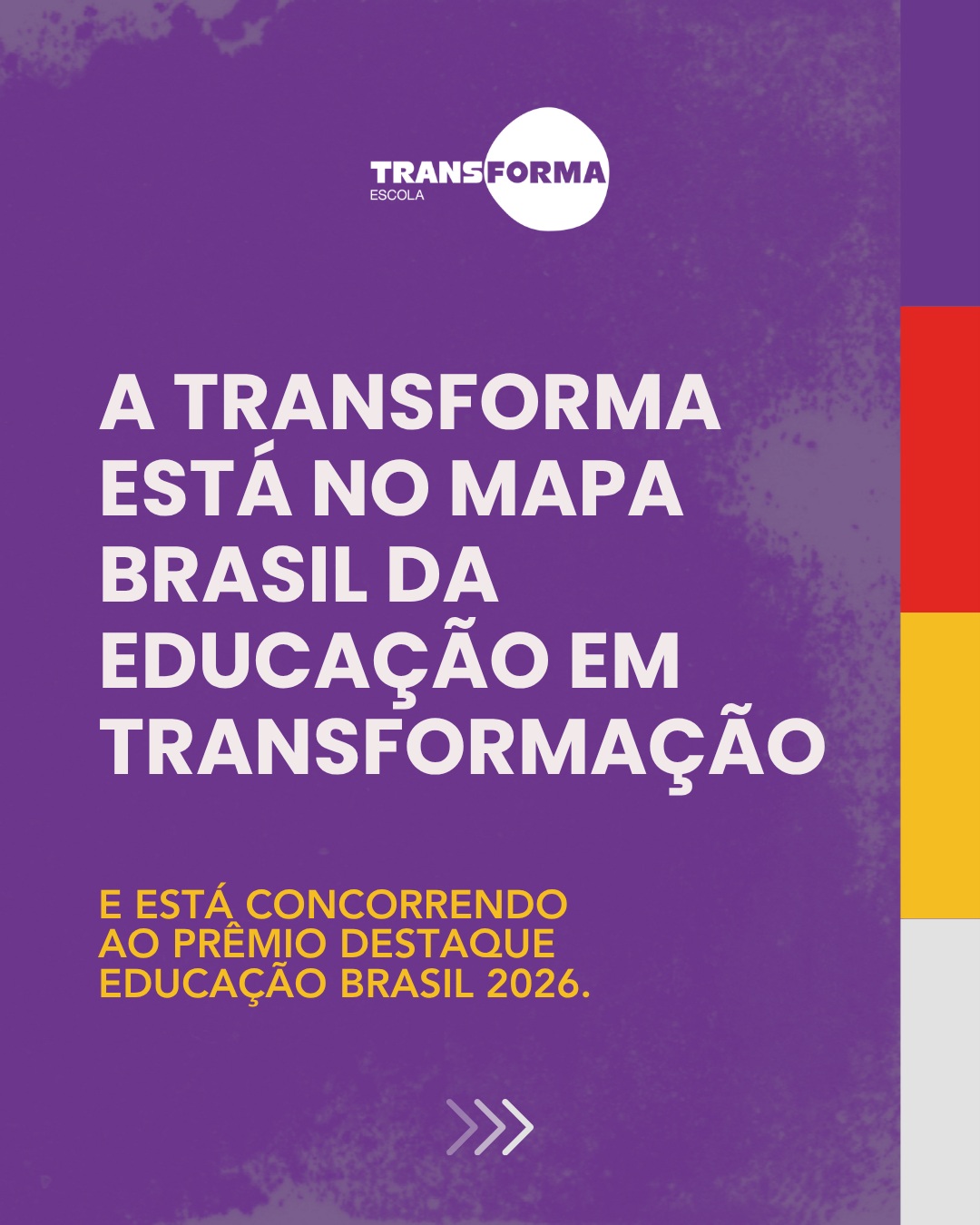 Tem reconhecimento que vale pelo prêmio.
E tem reconhecimento que vale também pelo que ele revela sobre o caminho construído.
A TransForma passou a integrar o Mapa Brasil da Educação em Transformação a partir do trabalho desenvolvido nas nossas Comunidades de Aprendizagem, o CAP.
Desde 2022, estudantes de diferentes anos se encontram semanalmente para investigar questões, tomar decisões, colaborar, produzir conhecimento e assumir um papel mais ativo no próprio processo de aprendizagem.
É muito significativo ver uma prática que faz parte do cotidiano da escola ser reconhecida como uma iniciativa capaz de inspirar outras experiências educacionais.
Agora, a TransForma está concorrendo ao Prêmio Destaque Educação Brasil 2026. 💜
Se você acredita nesse jeito de fazer escola, vote na TransForma.
Link nos Stories e na bio.
#TransFormaEscola #EducaçãoEmTransformação #ProtagonismoEstudantil #InovaçãoPedagógica #EducaçãoIntegral