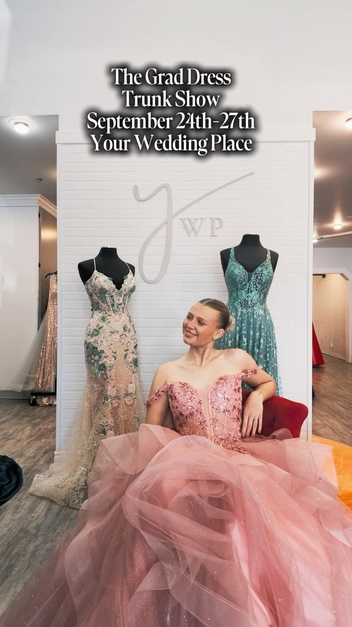 Only a few spots left! 👀✨
Our Grad Dress Trunk Show is almost fully booked! Shop an incredible selection of exclusive 2027 grad styles and find the dress that feels made for you.
Book your appointment before the final spots are gone! 💫
#ywpgrad27