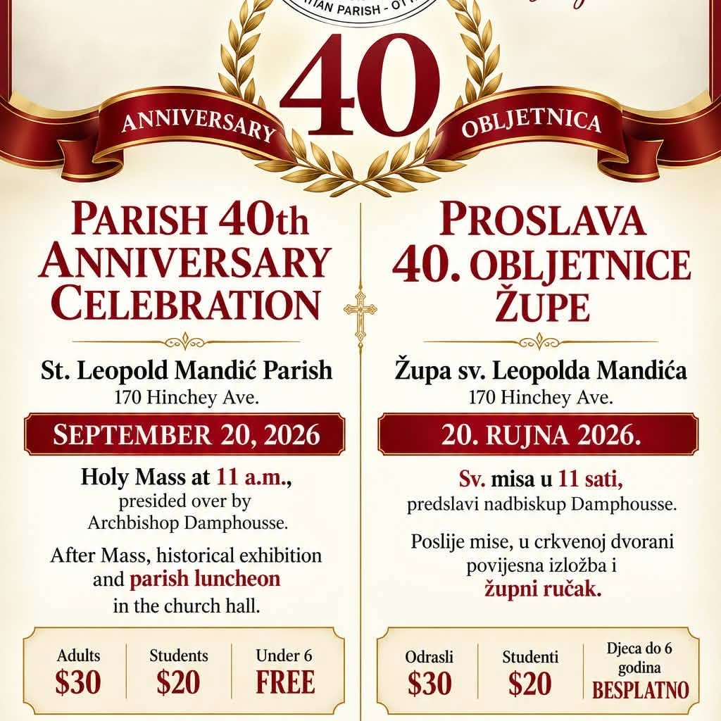 Još je malo vremena ostalo. Osigurajte svoje mjesto do četvrtka, 17. rujna.
Last call. Save your space before Thursday, September 17.