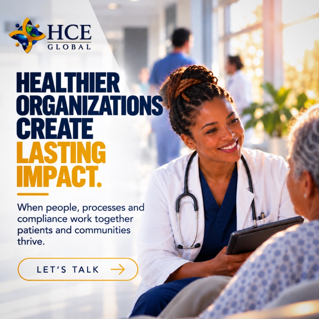Strong healthcare organizations create better outcomes for everyone. When people, processes, and compliance work together, patients and communities thrive. HCE Global helps bring it all together.
#Healthcare #PatientCare #Hospital #Consulting #Medical