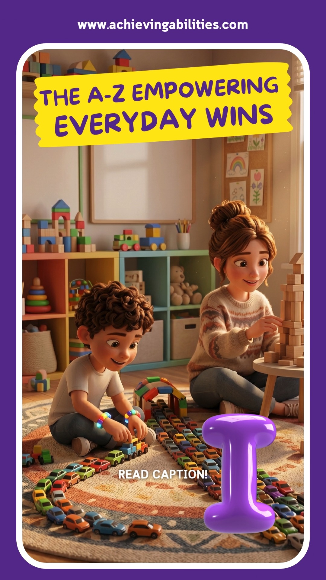 🚀 I is for Imagination Station! There is no "wrong" way to play. Whether it's lining up cars, building block cities, or traditional storytelling—honoring different play styles is key.
💡 Caregiver Pro-Tip: Parallel play is still play! Just sitting next to them and engaging quietly with your own set of blocks builds safety and connection without the pressure of direct interaction. 💜
💛 Save this reel for when you need it, and follow @AchievingAbilities for more Everyday Wins!
🔗 Visit achievingabilities.com to learn more about our services.
#AutismAcceptance #Neurodiversity #AutismParenting #SpecialNeedsFamily #SensoryProcessing #AchievingAbilities #AutismSupport