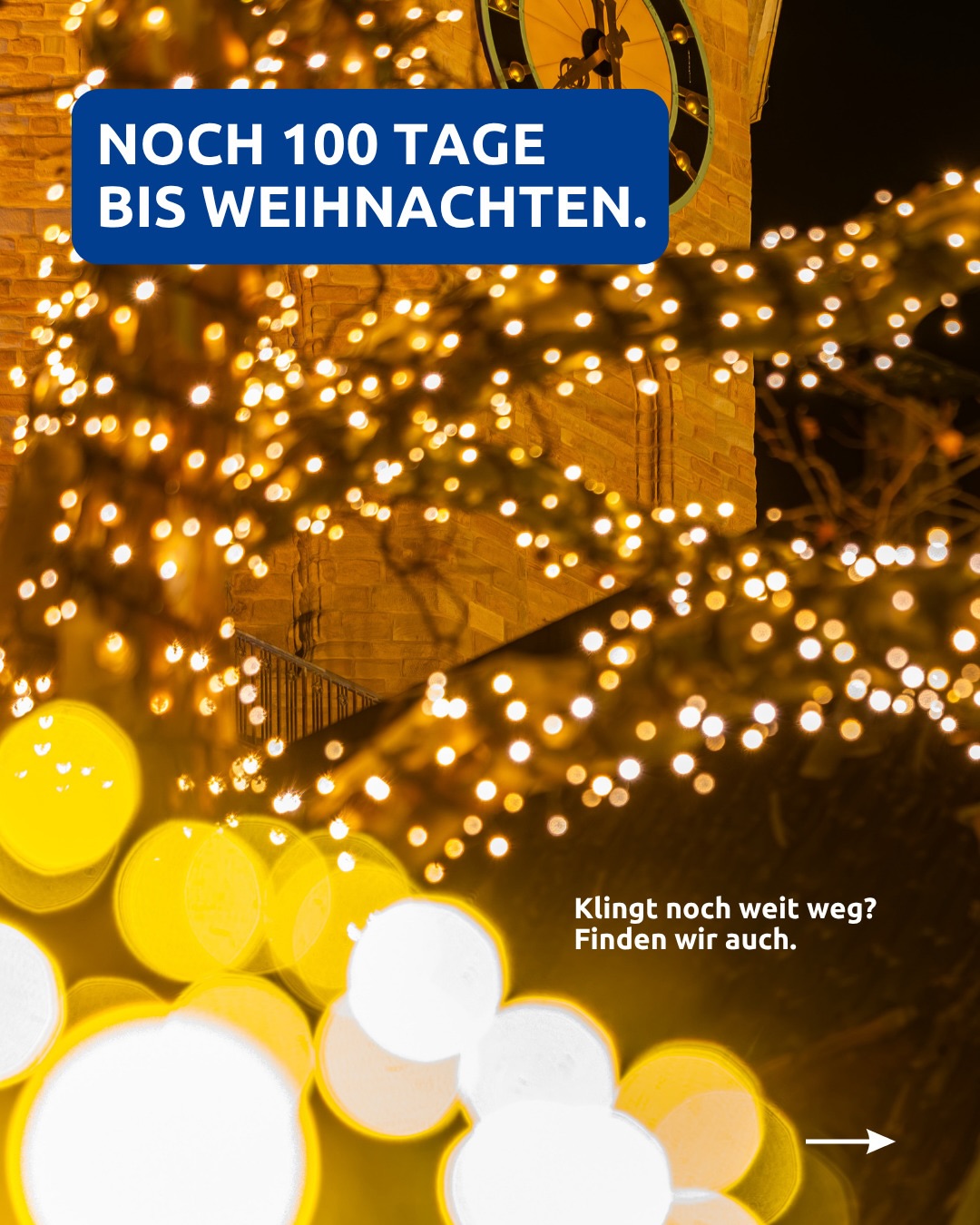 Wir haben nachgerechnet: Noch 100 Tage bis Weihnachten! Und während die einen jetzt denken „Leute, wir haben SEPTEMBER?!“, denken wir schon an Glühwein, gebrannte Mandeln, Lichter und Dortmund im Weihnachtsmodus 👀 Denn lange vor Heiligabend heißt es wieder: Willkommen in der Dortmunder Weihnachtsstadt🎅
Die Vorfreude darf also langsam anfangen. Oder seid ihr Team „fragt mich im Dezember nochmal“? 😂
@dortmunder_weihnachtsstadt 2026
📆 19.11. bis 30.12.2026
