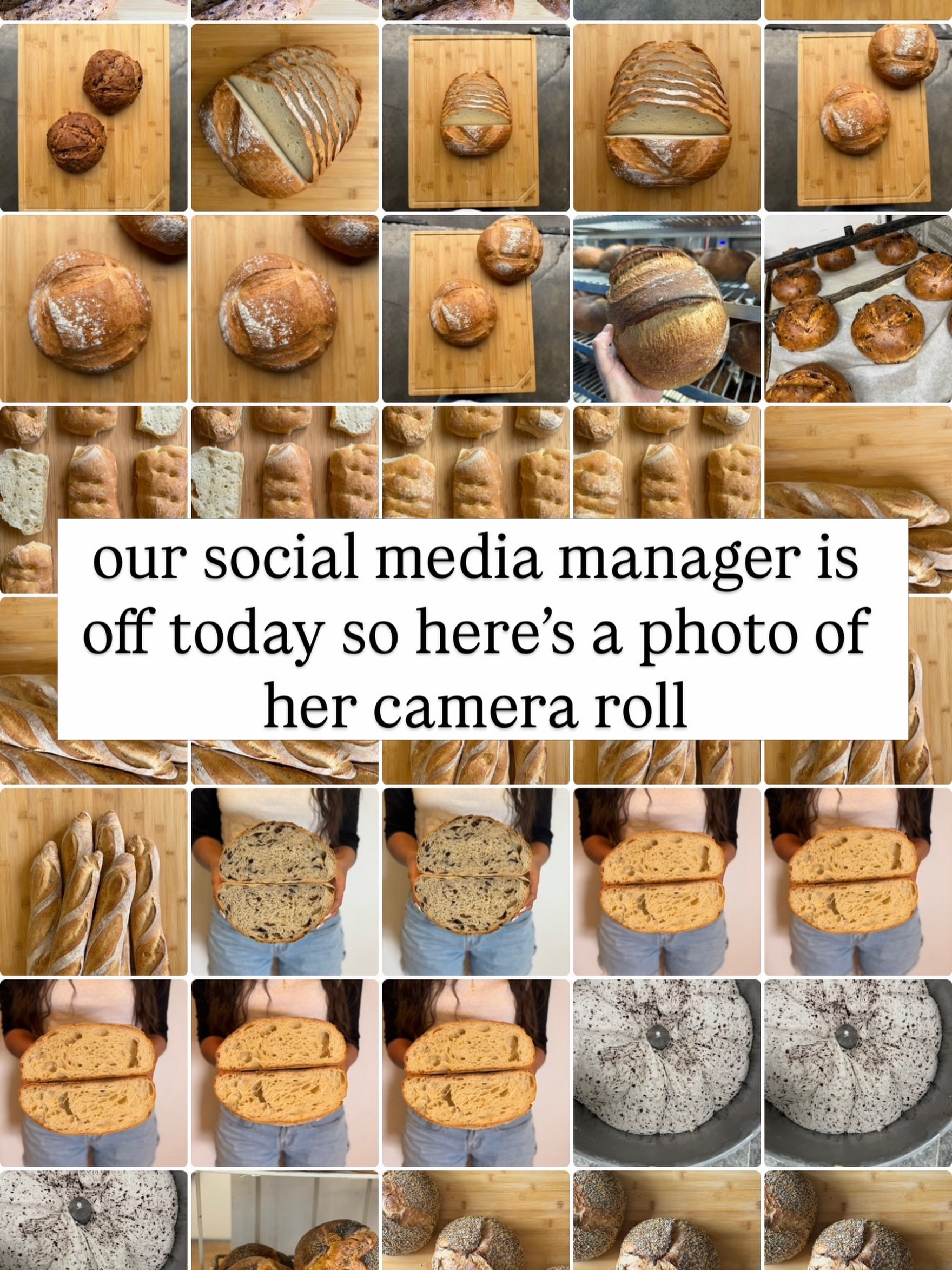 Please like this post so she’s proud of us 🍞🥖🥐🥨 #mediterrabakehouse