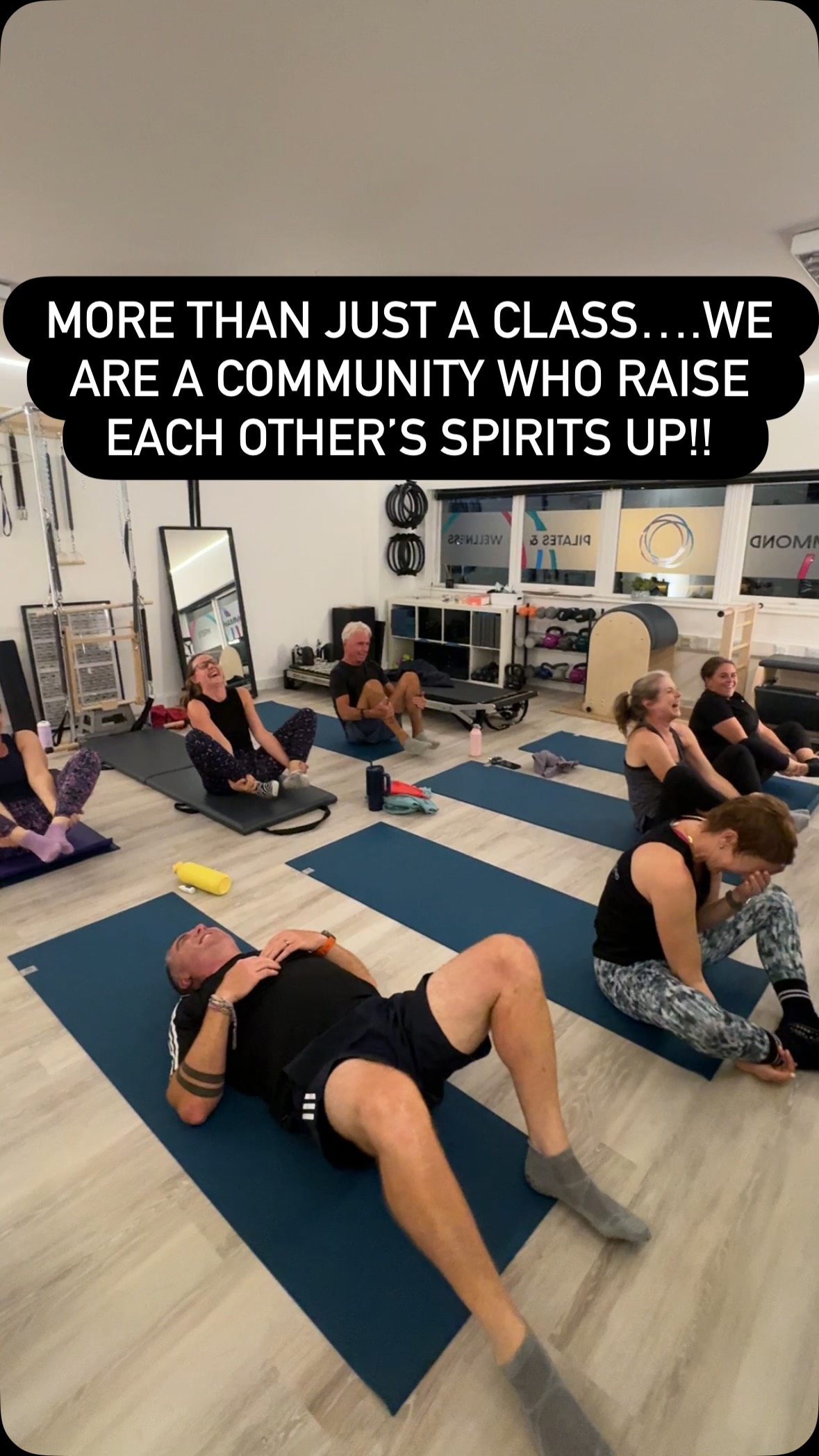Monday Mat madness….from beginner’s to intermediate level….we all giggle together.
Walk in with the weight of the world on your shoulders, float out on a cloud with a real feel good glow in your belly!
More than just a class….we are a community who raise each other’s spirits up!!
#ampthill #ampthillbusiness #pilates #pilatesteacherlife
