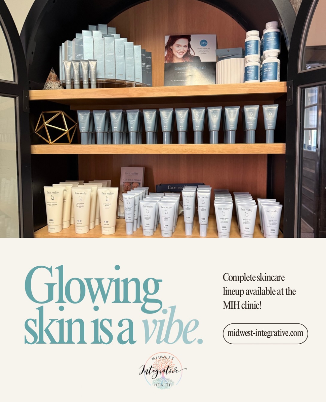 At MIH, we utilize a combination of professional grade skincare lines to meet the needs of our patients. We use Dermalogica Precleanse and Special Cleansing Gel for our double cleanse prior to any facials. We also use Dermalogica for our Acne treatments and Chemical Peels and more recently added Face Reality which offers a personalized and professional acne treatment program and skincare brand that helps people achieve clearer, healthier skin through a structured approach rather than one‑size‑fits‑all products.
Midwest Integrative Health now carries Alastin Skincare!! We are excited to have Alastin products available to use following invasive skincare procedures as well as for you on our retail shelves!!
💻Book here —> https://www.midwest-integrative.com
📞 Give us a call —> 309-837-0342
💳 CareCredit —> https://www.carecredit.com/go/553JSV