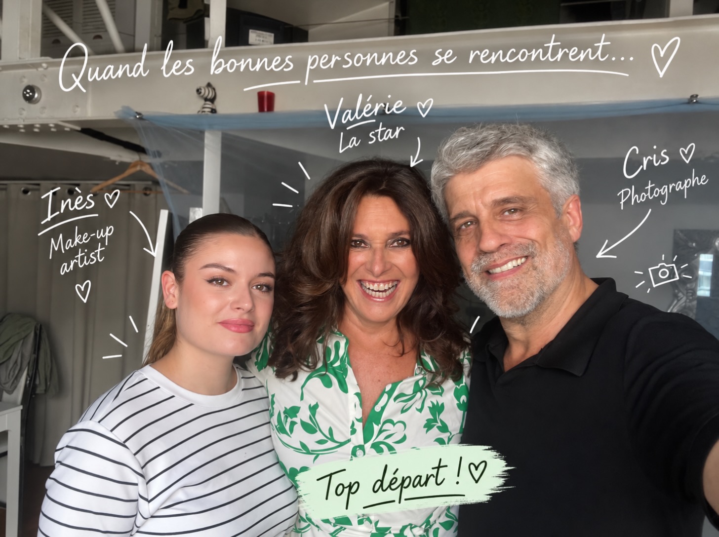 « Ces rencontres marquent un top départ ! »
Ce sont les doux mots de Valérie après cette journée lumineuse et joyeuse, et ils résument parfaitement l’énergie de ce qui est en train de se construire.
Au centre, Valérie Fauchet, Artiste-Auteure-Medium, accompagnée dans cette nouvelle étape par une équipe réunissant des expertises complémentaires.
@inesverbe_mua ; make-up artist,
@crisnoe_photographer ; photographe, Nittaya Agence pour l’accompagnement Premium, la stratégie de communication et les relations presse, sans oublier @agence.dubois , partie prenante de cette belle dynamique.
Parce qu’un accompagnement se construit aussi ainsi : réunir les bonnes personnes, créer les bonnes synergies et faire émerger de nouvelles opportunités 🌞
Une journée, des rencontres, une équipe… et le sentiment partagé que quelque chose commence.
Top départ. 🍀