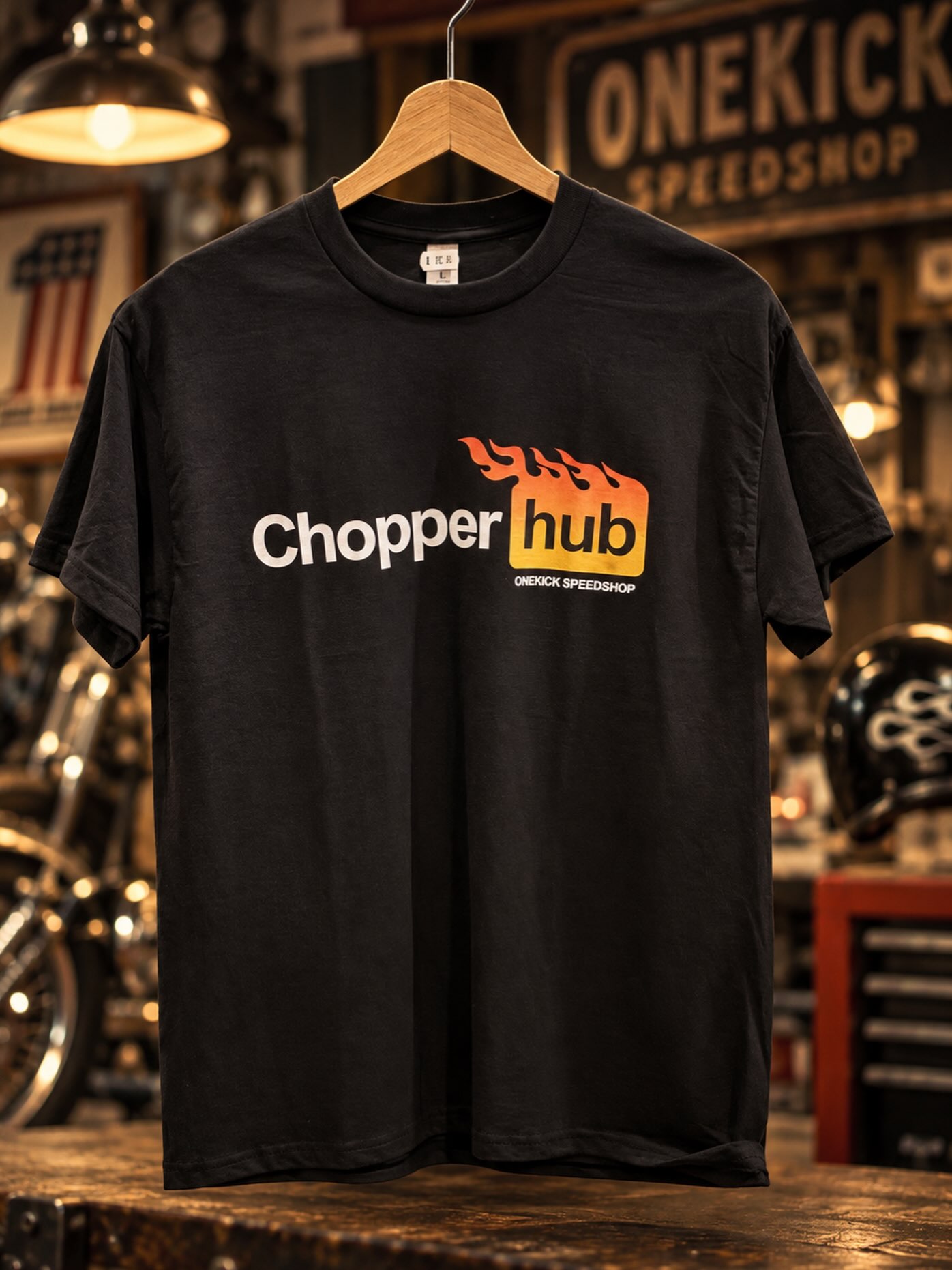 Last pieces of our Chooper HUB 🔥T-Shirt. Heavy Cotton - Promo Price €15 + Shipping.
Check our Apparel Section
Link in Bio
…
🦅Onekick Chopper Garage☠️
⚡️Chopper Parts & Biker Accessories
👉 www.onekickspeedshop.com
⚡️ Visit and order in our webshop!
⚡️ Worldwide shipping 🌍
⚡️ Questions, send your us a PM 📩
#chopperparts #bikerclothing #chopperlife #chopper #harleydavidson