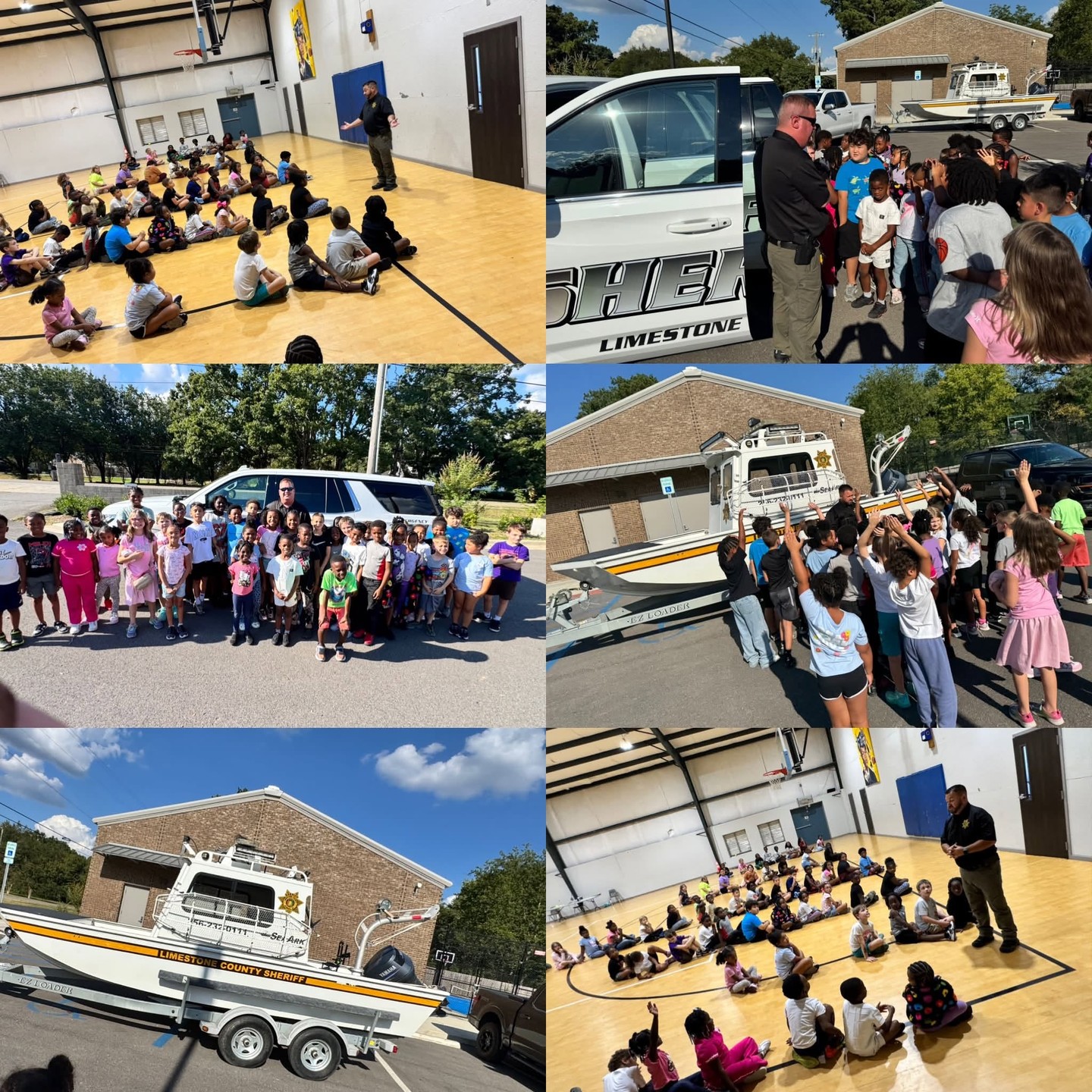 Safety is often taken for granted as adults. We've known our phone numbers and addresses for so long that we forget there was a time we didn't. For a kid, that knowledge isn't automatic, and in an emergency, it can make all the difference.
Thanks to the Limestone County Sheriff's Office, our Athens Club members spent the afternoon learning exactly that...and more. They practiced their phone numbers and addresses, asked a LOT of great questions, and got an up close look at a patrol vehicle and the Sheriff's boat.
September is Safety Awareness Month, and we're grateful for partners who show up for our kids