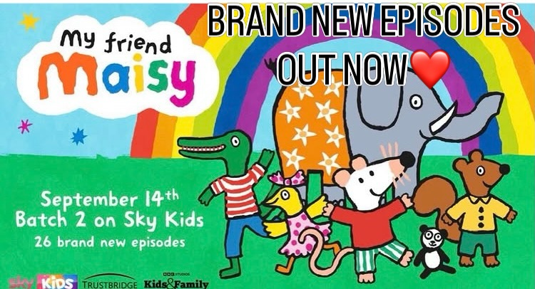 BRAND NEW My Friend Maisy Episodes have just been launched this week on Sky Kids!
WOOOHOOOO!
I am SUPER Proud to be part of this incredible animation. A MASSIVE well done to everyone.
You can stream all 26 episodes on demand or watch live on Sky Kids at 7am, 2.45pm & 5.30pm.
Meow! 🐈⬛🎙️🐾❤️
Enjoy & remember…..
‘Follow Your Dreams’
JP2026 x
#myfriendmaisy #voiceactor #dyslexiaawareness #followyourdreams