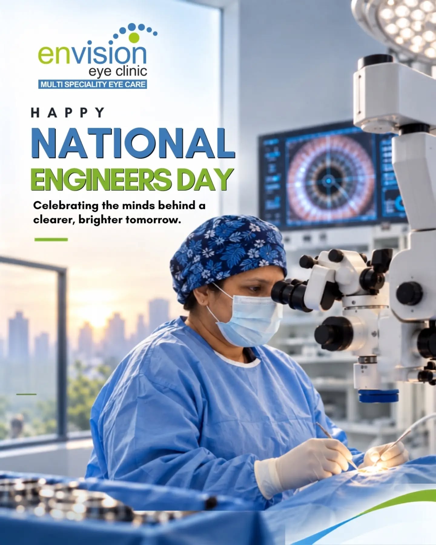 ๐๏ธ Celebrating the minds that engineer a clearer, brighter future!
This National Engineers Day, we celebrate the innovation, precision, and dedication that shape the world around us. From technology to healthcare, engineering continues to make better solutions and better lives possible.
Hereโs to the engineers who turn ideas into impact. ๐ฎ๐ณ
๐ 2nd Floor, Shivraj Apartments, Near Parihar Chowk, Aundh, Pune, Maharashtra 411067
#NationalEngineersDay #EngineersDay #Innovation #HealthcareTechnology #EnvisionEyeClinic