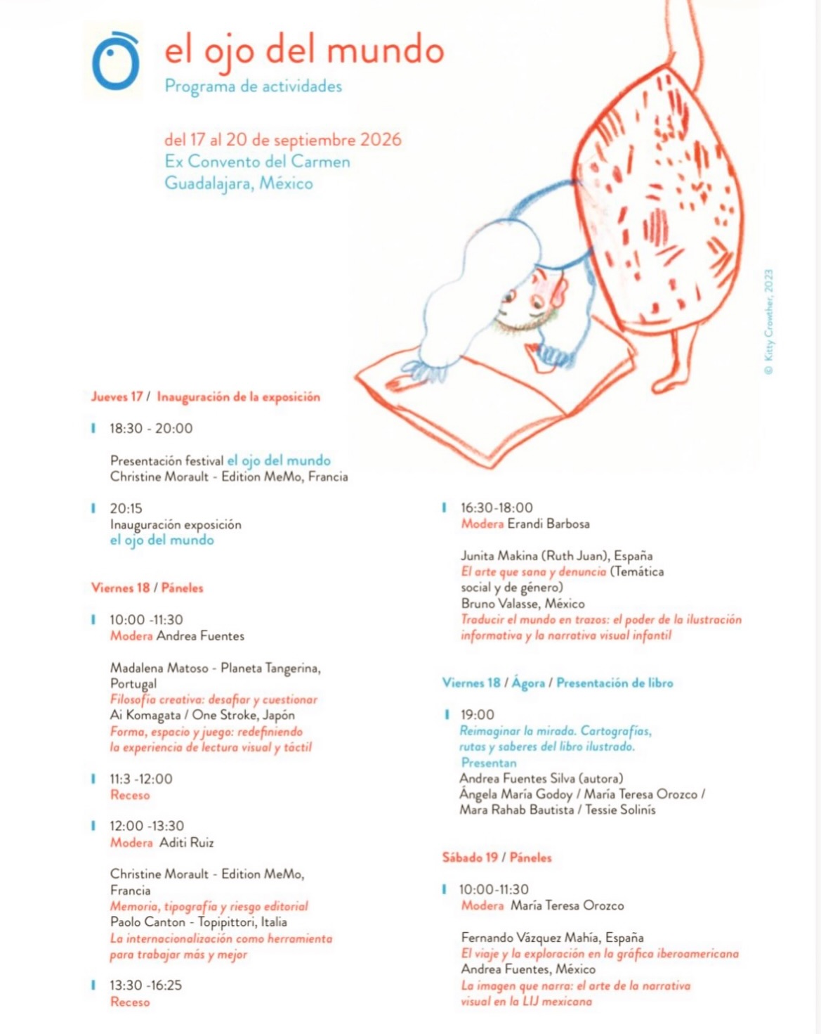 Now Ai Komagata @ai_komagata in Guadalajara, Mexico, for El Ojo del Mundo @loeildumonde.fr, taking place from September 17–20, 2026!
I’ll be giving a talk with another artist on September 18 from 10:00–11:30 a.m., and leading a workshop on September 20 from 12:00–1:30 p.m.
I’m so happy to be back in Guadalajara! ☺️
#elojodelmundo #loeildumonde #katsumikomagata #Guadalajara