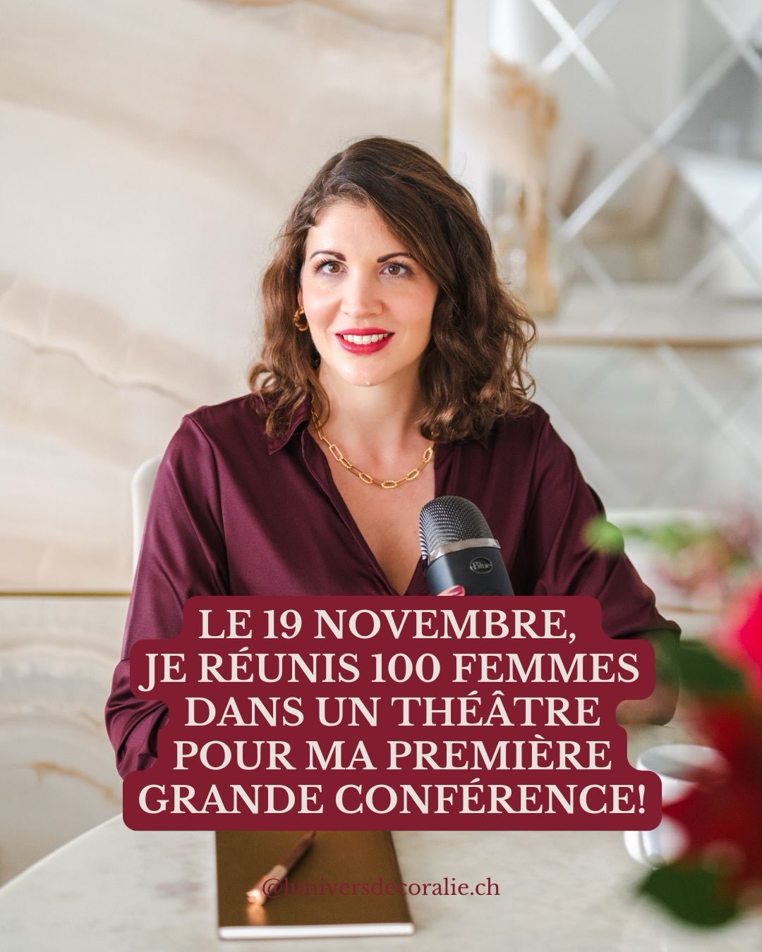 Ça y est! La billetterie est ouverte. ✨
Le jeudi 19 novembre prochain, je monterai sur la scène du Théâtre du Chêne, à Baulmes, pour ma toute première grande conférence.
Et pour cette première, j’ai choisi un sujet qui traverse mon parcours de vie, mon livre, mon travail… mais surtout, je crois, l’histoire de tellement de femmes :
LE SYNDROME DE LA PETITE FILLE SAGE
Comment celle que tu as appris à être décide encore de la vie que tu t’autorises aujourd’hui.
Nous avons grandi.
Nous sommes devenues des femmes. Nous avons fait des choix, construit des vies, parfois énormément travaillé sur nous-mêmes.
Et pourtant…la petite fille sage en nous n’est jamais très loin.
Elle peut revenir quand tu veux dire ce que tu penses vraiment.
Quand tu poses une décision qui risque de déplaire.
Quand tu veux PLUS.
Quand tu changes de direction.
Quand tu prends davantage ta place.
Quand tu t’apprêtes à faire quelque chose que l’ancienne version de toi n’aurait jamais osé faire.
Et parfois, elle murmure encore :
« Est-ce que j’en ai vraiment le droit ? »
C’est cette conversation que j’ai envie d’ouvrir avec toi le 19 novembre.
Ce ne sera pas une conférence où tu viens simplement t’asseoir, écouter, t’inspirer… puis rentrer chez toi.
Je crée une conférence-expérience.
Une soirée immersive dans l’univers des FEMMES SOUVERAINES.
Je ne vais volontairement pas tout te dévoiler ici. Certaines choses doivent se vivre. 😉
Mais mon intention est claire : je veux que quelque chose bouge en toi.
Cette soirée est réservée aux femmes et ouverte à toutes les générations.
Alors viens avec ta sœur. Ta maman. Ta fille. Une amie. Une collègue. La femme avec laquelle tu aimerais vivre cette soirée.
La billetterie est officiellement ouverte sur Infomaniak Events.
👉 Réserve ta place maintenant via le lien en bio.
J’ai tellement hâte! Tu n’as pas idée!
#conferencefemmes
#femmessouveraines
#mentorepourfemmes
#syndromedelapetitefillesage