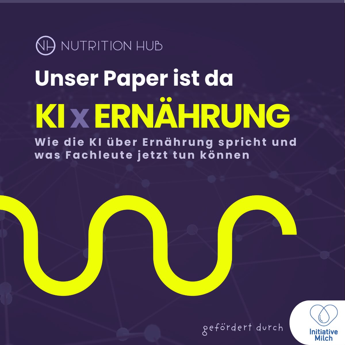 Ernährungswissen trifft KI.
3.432 analysierte KI-Antworten, vier Expert:innen und ein Praxis-Toolkit.
Ab heute ist unser neues Paper „KI × Ernährung – Wie die KI über Ernährung spricht und was Fachleute jetzt tun können“ online.
KI verändert, wie Ernährungswissen gesucht, zusammengefasst und vermittelt wird. Im Paper schauen wir darauf, wie generative KI Ernährungsthemen abbildet, wie Antworten beeinflusst werden und wo Fachleute und Organisationen selbst ansetzen können.
Darum geht’s:
📊 DATEN
Der Milch KI-Monitor von @Initiative Milch 2.0, durchgeführt von @tactile.news zeigt am Beispiel Milch, wie verschiedene KI-Modelle auf Ernährungsfragen antworten und welchen Einfluss persönliche Profile haben.
🎙️ EINORDNUNG
Vier KI-Expert:innen beleuchten das Thema aus unterschiedlichen Perspektiven, von Verlässlichkeit und wissenschaftlicher Qualität bis zu Meinungsbildung und Sichtbarkeit von Fachwissen.
🛠️ PRAXIS
Unser Toolkit zeigt drei konkrete Hebel:
→ wie wir fragen
→ unter welchen Bedingungen wir KI nutzen
→ wie auffindbar Fachwissen für KI ist
Das Paper wurde durch @milch_machts gefördert. Die redaktionelle Auswahl, Einordnung und Bewertung lag bei Nutrition Hub.
👉 Jetzt kostenlos lesen & herunterladen: Link in Bio
#NutritionHub #KIErnährung #Ernährungswissenschaft #Wissenschaftskommunikation #KünstlicheIntelligenz