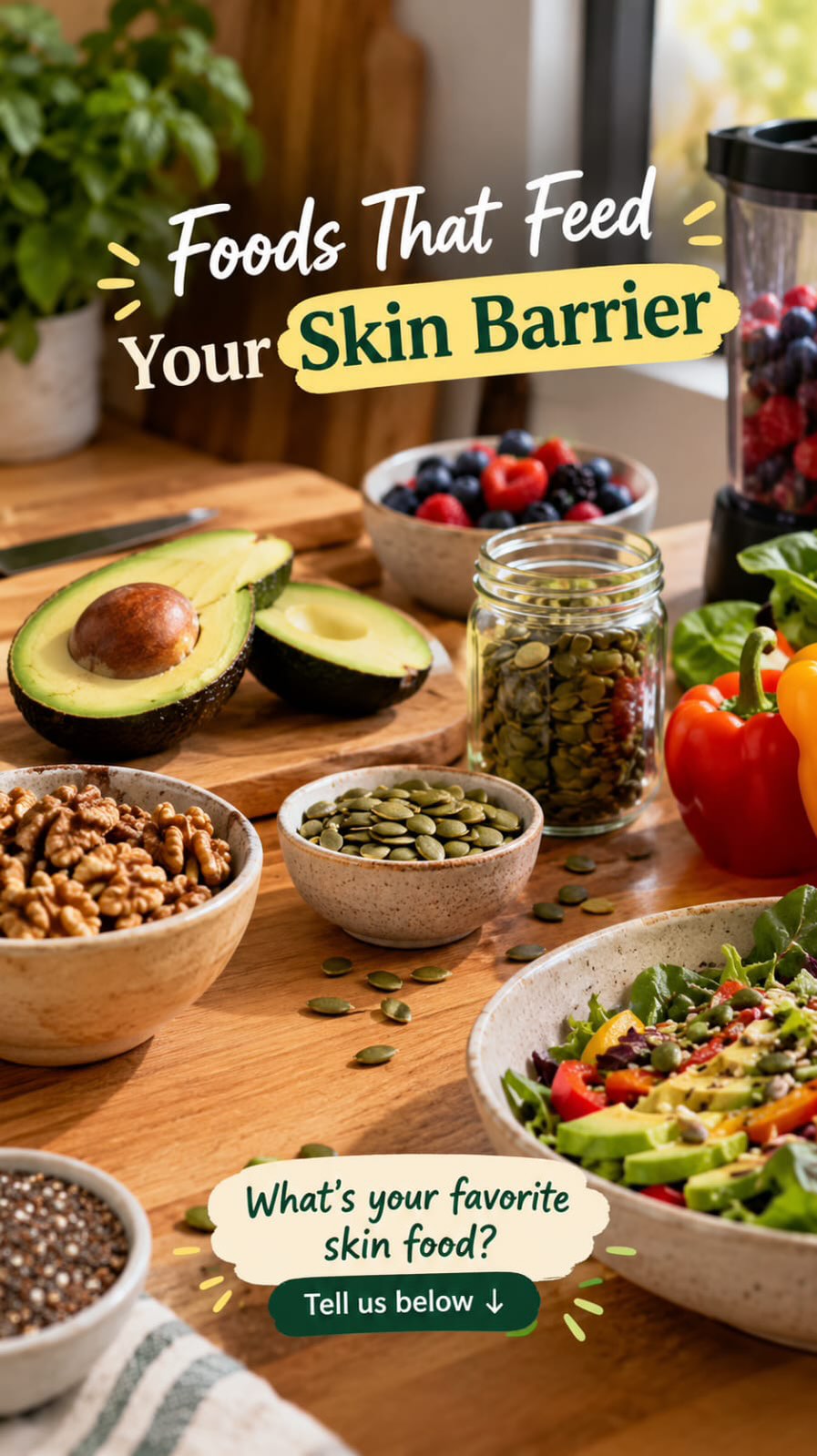Your skin doesn’t just need what you put on it. It needs what you put in it. 🌿🥑✨
Welcome to a new Dr. Quack’s Antidotes series: FOODS THAT FEED YOUR SKIN 🫐
Because healthy-looking skin starts long before your skincare routine. The nutrients in the foods we eat can support the skin barrier and help give our skin the building blocks it needs to stay healthy.
Avocados, berries, nuts, seeds, colourful vegetables… nature has been making some pretty impressive skincare ingredients long before we put them in bottles. 😉
So while we love a good serum, cream or antidote, don’t forget to feed your skin from the inside too.
Think of it as skincare that starts at the dinner table. 🍽️💚
What’s your favourite “skin food”? Tell us below 👇
#DrQuacksAntidotes #FoodsThatFeedYourSkin #SkinFromWithin #HealthySkin #SkinHealth SkinBarrier NutritionForSkin EatForYourSkin BeautyFromWithin NaturalSkincare HolisticSkincare SkinNutrition HealthyEating NourishYourSkin WellnessAndBeauty NaturalBeauty ConsciousBeauty SkincareIndia IndianSkincare NaturesGoodness