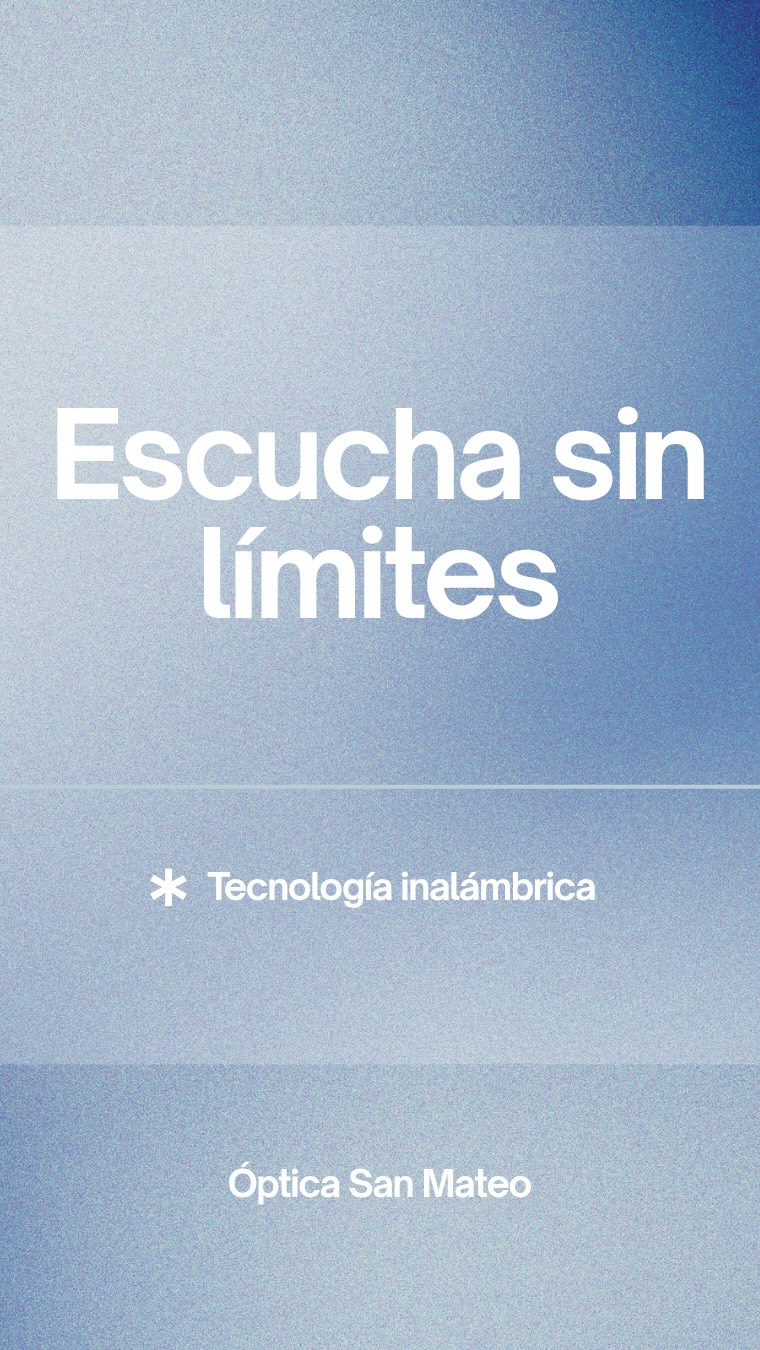 🎧 ¡Oír mejor ahora tiene premio!
En Óptica San Mateo puedes disfrutar de audífonos con hasta un 70% de descuento y probarlos cómodamente en casa, sin compromiso.
✨ Conexión inalámbrica con tu móvil
📺 Conecta tus audífonos a la TV
🏠 Pruébalos en casa
👤Garantía
Tecnología y comodidad para que no te pierdas ningún momento.
Ven a Óptica San Mateo y descubre cuál se adapta mejor a ti.💙