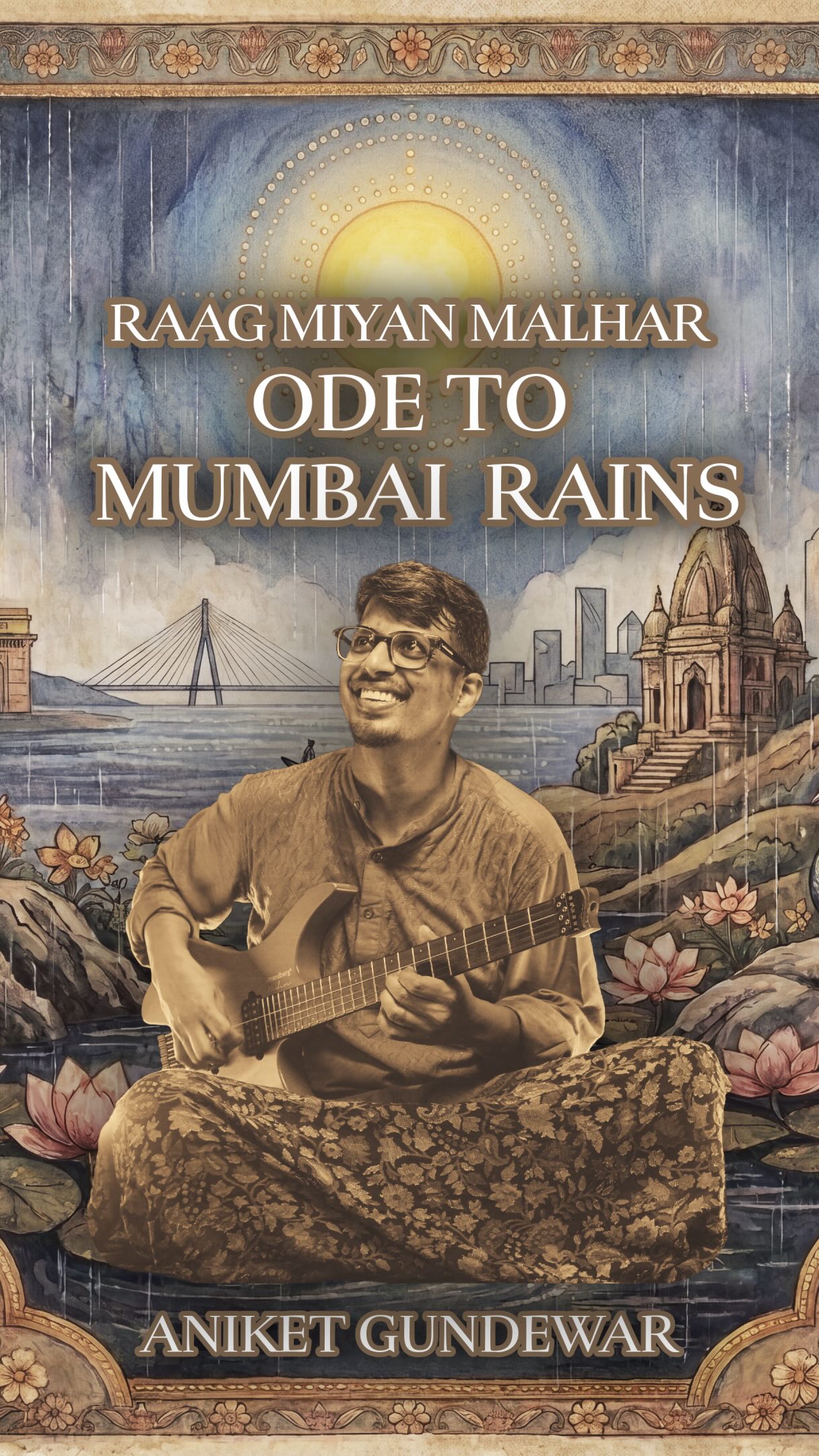 The Mumbai monsoon has found its voice on electric guitar. 🌧️
Raag Miyan Malhar: Ode to Mumbai Rains by Aniket Gundewar unfolds in three movements: Gathering Clouds, Steady Showers, and Thunder & Downpour.
Listen now on all audio platforms.
Link in bio!
#RaagMiyanMalhar #IndianClassicalMusic #WorldMusic #IndianClassicalGuitar #Alaap Jod Jhala MumbaiRains Tanpura LiveMusic StudioPerformance