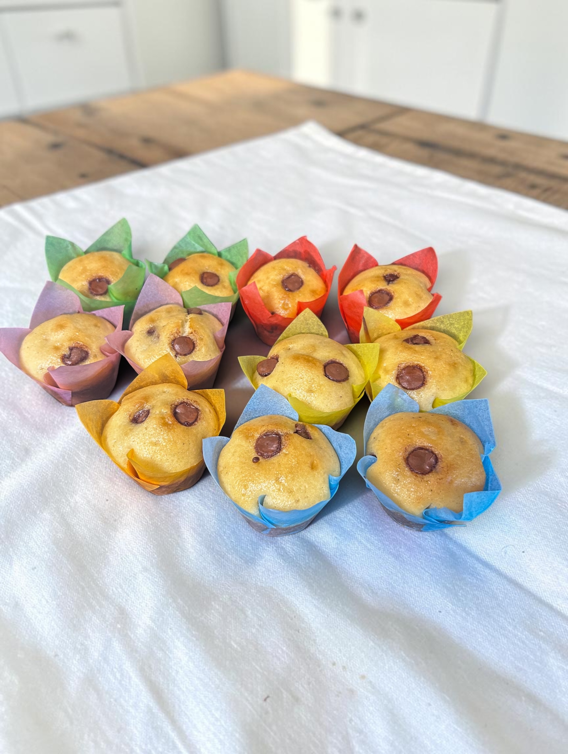 Mini muffins de chips de chocolate ❤️🍫🍪
#muffins #minimuffins #breakfast #muffin