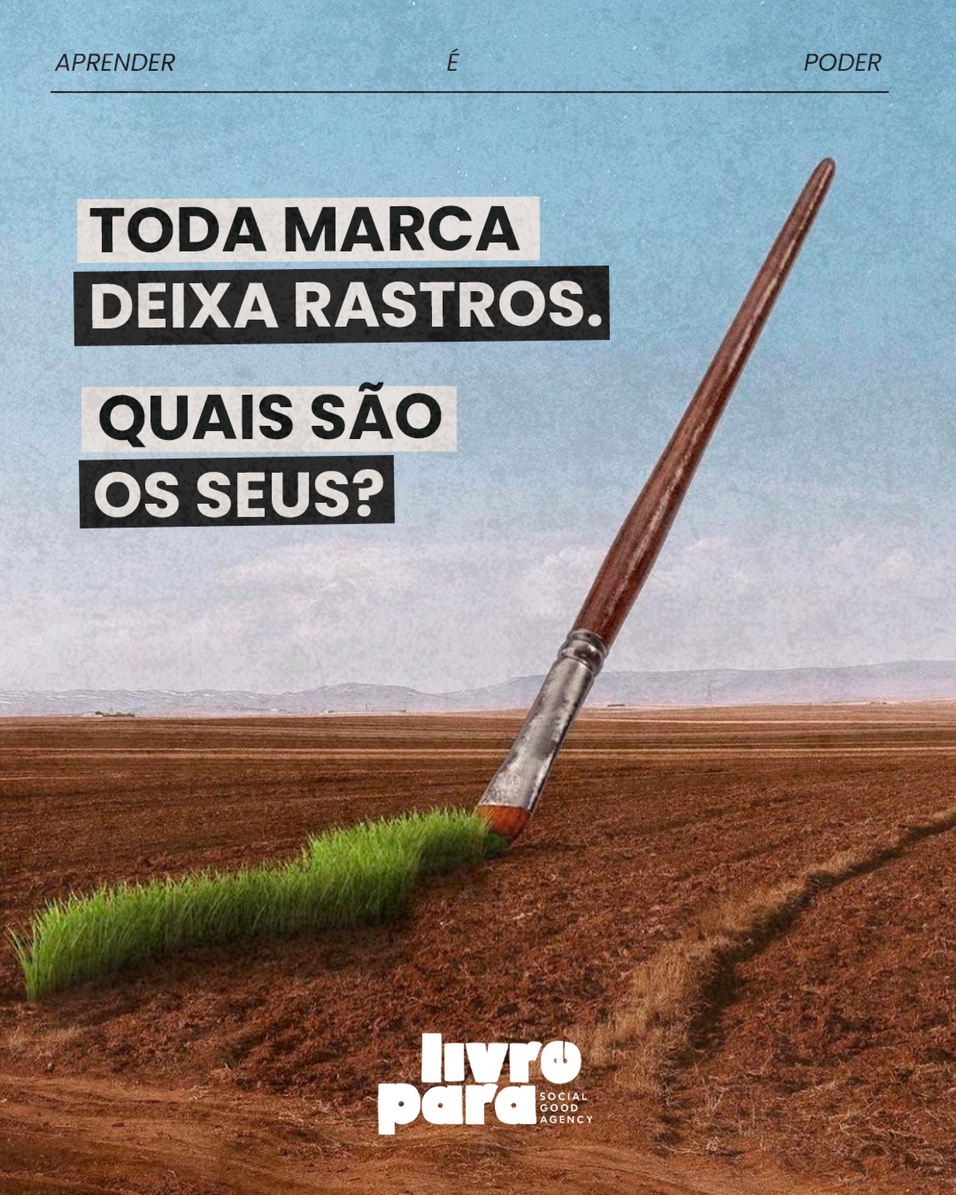 Toda marca deixa rastros. Não apenas nos relatórios, nas campanhas ou nos números.
Deixa rastros nas conversas que provoca.
Nos hábitos que incentiva.
Nas escolhas que ajuda a normalizar.
Alguns rastros desaparecem rápido. Outros ficam.
Ficam na forma como as pessoas passam a enxergar um tema.
Na maneira como uma comunidade se mobiliza.
Na decisão de alguém que foi influenciado por uma mensagem, uma ideia ou uma experiência.
E talvez seja por isso que construir uma marca seja uma responsabilidade tão grande. Porque, gostemos ou não, toda marca ocupa espaço no mundo.
A questão é o que ela faz com esse espaço. Há marcas que passam por ele, e há marcas que deixam algo para trás.
Uma reflexão.
Uma mudança.
Uma nova possibilidade.
No fim, o legado de uma marca não está apenas no que ela vende. Está na marca que ela deixa nas pessoas.
E os seus rastros? Para onde estão conduzindo?
#livrepara #agenciademarketing #socialgood #impacto #branding