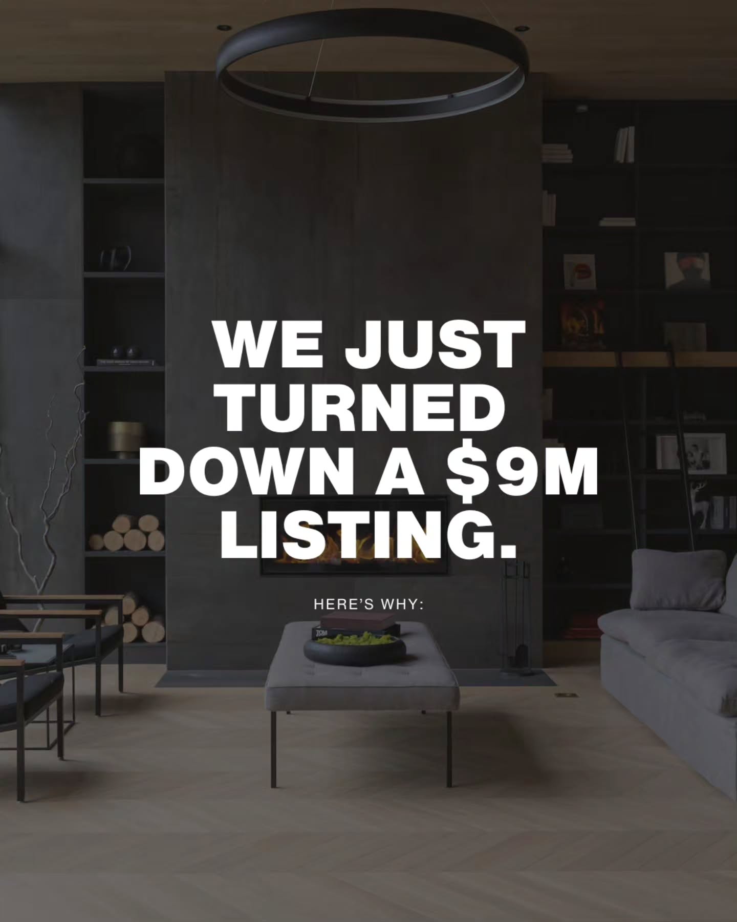 $6M ceiling. Standard lot. $9M ask.
Walked the property. Custom build. Exceptional architecture. High-level finishes.
On paper, the kind of home that could set a neighbourhood record.
The block told a different story.
No standard lot in that pocket has traded above $6M. Pricing at $9M is not simply testing the market. It requires the market to establish an entirely new benchmark.
That distinction matters.
The first few weeks of a listing are when attention, urgency and negotiating leverage are strongest. Miss that window and the conversation changes.
Buyers begin questioning the price. Time on market becomes part of the story.
Eventually, the correction can cost more than the original pricing strategy was meant to gain.
There will always be someone willing to take the listing at the number the seller wants.
That is not the same as having a strategy to sell it.
We are selective about the homes we represent and equally disciplined about how we position them.
Sometimes good representation means knowing when to say no.