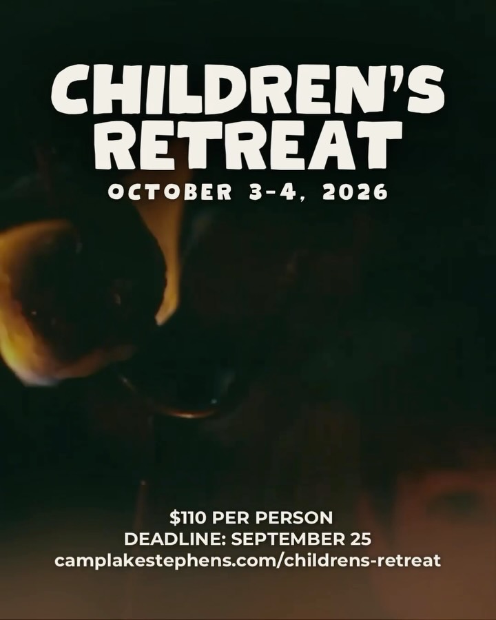 Children’s Retreat is just a couple weeks away!
We’re pumped for what God has in store. Come join us and hear from our speaker Kristen Schrickel
Deadline to register your church is next Friday, September 25
Learn more on our website at camplakestephens.com/childrens-retreat (link in bio)