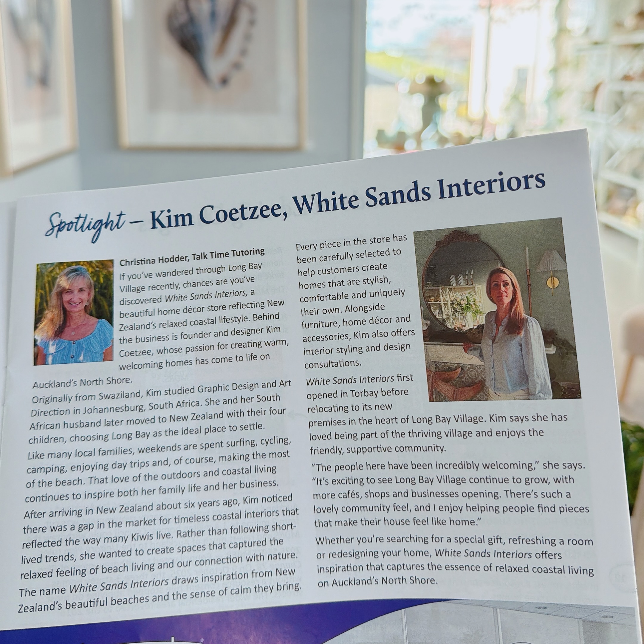 It’s humbling to read an article about your business when you know just how hard it’s been to get where you are.
The sacrifices, the tears, the joys, a few classic dance moves 😂 and, above all, the incredible support along the way.
I know the winds of change could blow in at any moment, but for this very moment, I’m choosing to simply breathe and be thankful for all I have been blessed with so far. 🤍
The most unexpected and beautiful part of this journey has been the incredible relationships I could never have imagined I would make — friendships, clients, suppliers, delivery guys, furry friends… just to name a few. 🐾
Every one of you has been part of the story, and I’m so incredibly grateful.
Thank you, Torbay Magazine, for this beautiful article and for taking the time to share a little piece of the White Sands Interiors journey. 😘🌸
For today, I’ll just breathe, be thankful and enjoy the moment. 🤍
#white_sands_interiors
#torbaybusiness
#torbaymagazine
#longbayvillage
#aucklandnorthshore