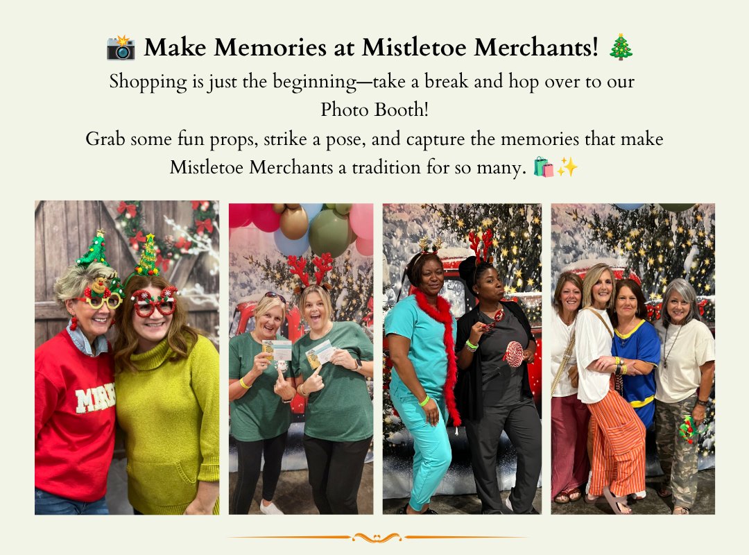 🎄Bring your Festive Best to Mistletoe Merchants Nashville. 🎄
Prizes will be given for those we see dressed up!
September 25-27 at the Farm Bureau Expo Center in Lebanon, TN