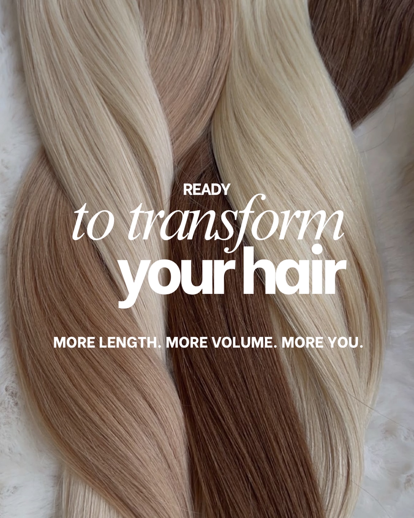 Dreaming of longer, fuller, effortlessly beautiful hair?
From subtle volume to a complete transformation, our luxury hair extensions are customized to complement your hair, lifestyle, and desired look.
✨ Natural-looking length
✨ Seamless volume
✨ Customized color matching
✨ Expert application & maintenance
Ready to transform your hair?
Book your hair extension consultation at Aria and let’s create your perfect look for you!
Call or text 617-472-1344