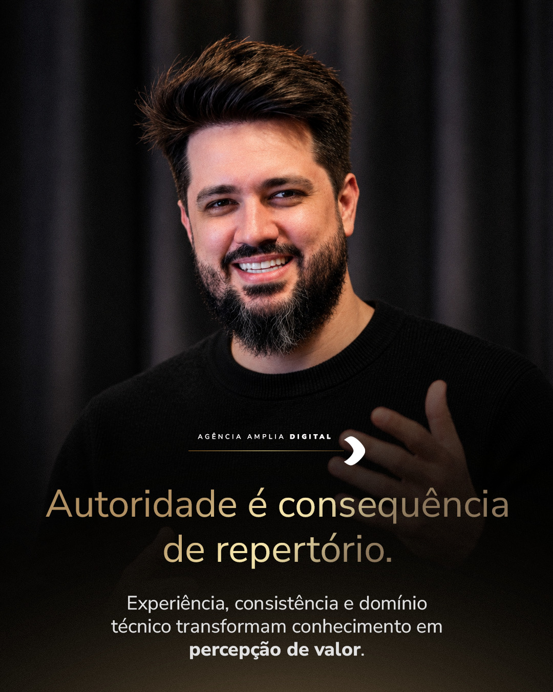Autoridade não se declara.
Ela é percebida.
Quando experiência, posicionamento e execução se sustentam ao longo do tempo, a marca deixa de apenas aparecer e passa a ser reconhecida como referência.
Amplia Digital.