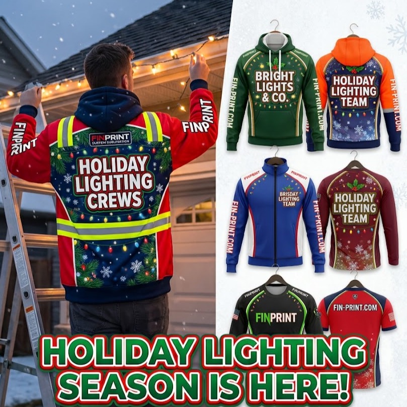 Believe it or not, it's that time of year !!!
Get your order in.
#HolidayLighting #ChristmasLightsInstaller #FinPrint #CustomWorkwear #SublimationApparel #Tradesmen #SmallBusinessOwner #LightHanging #ChristmasLightContractoror
