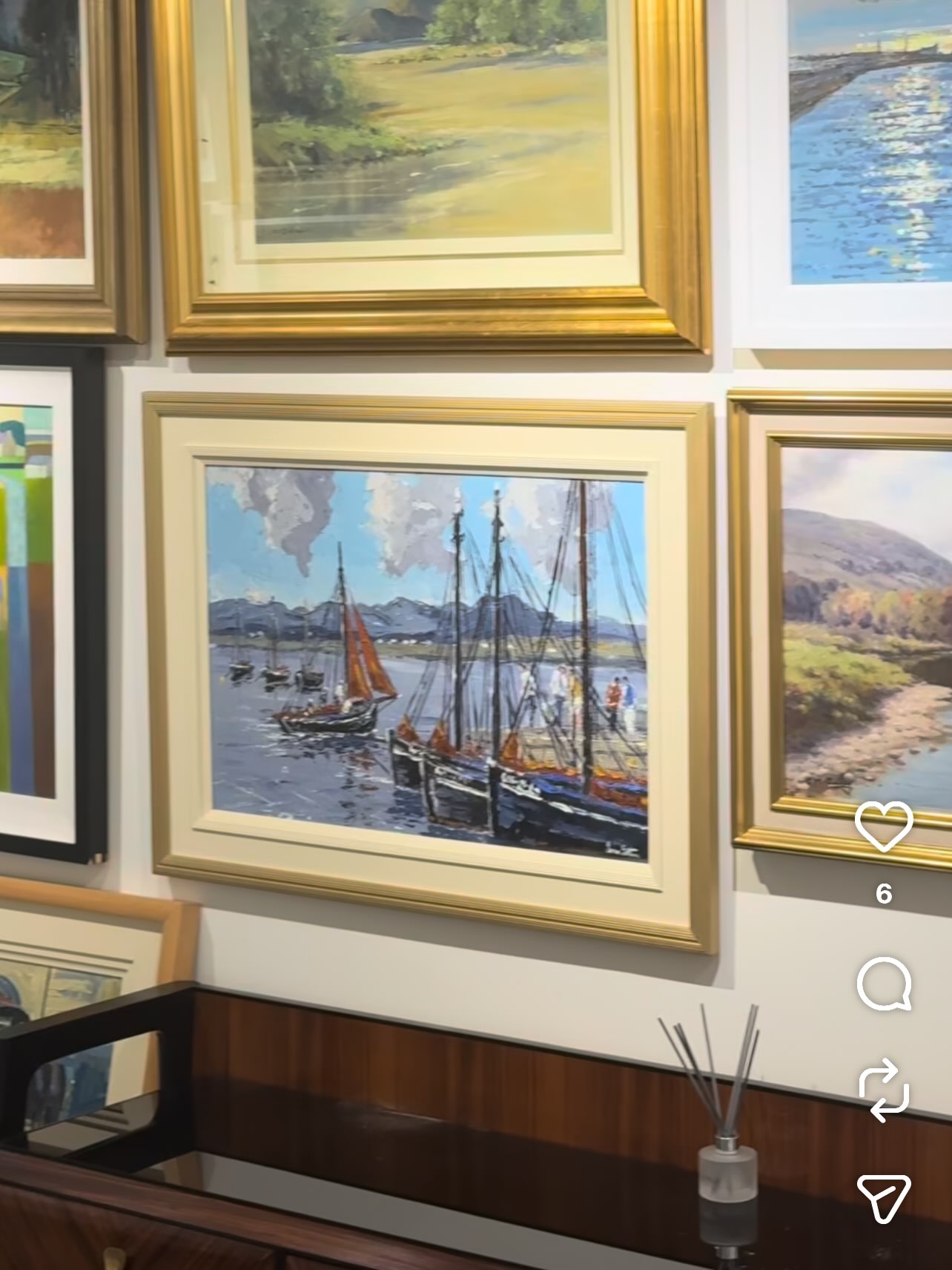 SOLD. . . LOT 72”. Roundstone Harbour. Co Galway “. On view Gormleys. Belfast and Dublin Auction. Tues 22/09/26. . Oils. Canvas 20/30ins.