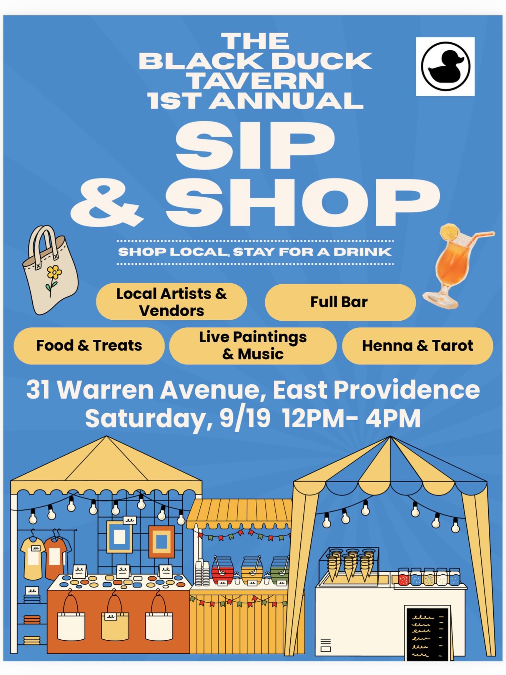 Saturday noon - 4pm, stop down and let’s sip & shop.
Local artists, jewelry, tarot card, full bar, food, live music and more.
Support local artists and businesses.
#localartists #localbusiness #saturday #blackduck