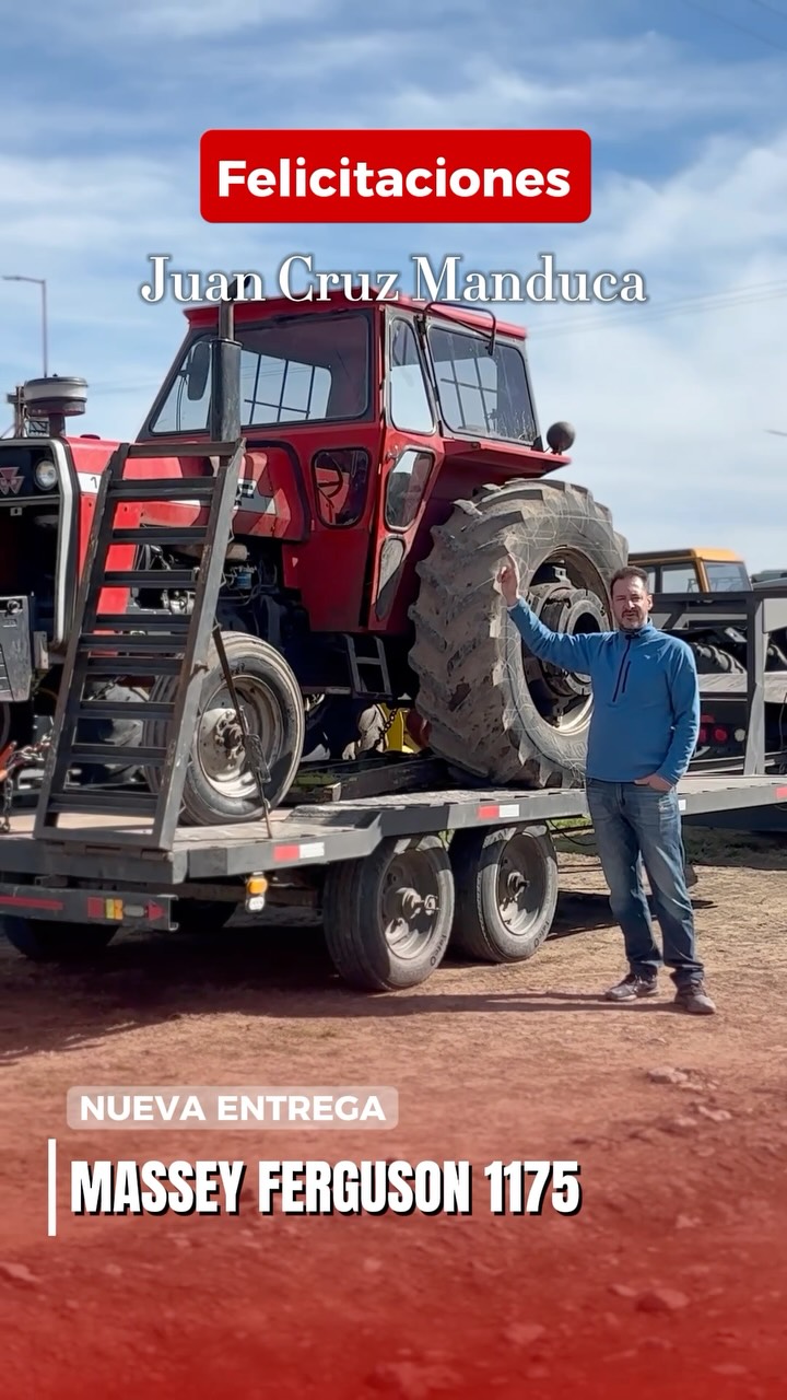 ¡Felicitaciones a Juan Cruz Manduca por incorporar a su equipo de trabajo este Massey Ferguson 1175 Usado Seleccionado!
Una máquina probada, noble y rendidora, con la potencia justa de tiro y la robustez mecánica que garantizan bajo costo operativo y confiabilidad en cada jornada.
¿Buscás renovar tu flota con usados garantizados? Escribinos por privado y conocé las unidades disponibles.
#MaquinariaAgricola #TractoresUsados #MasseyFerguson #AgroArgentino #CampoArgentino