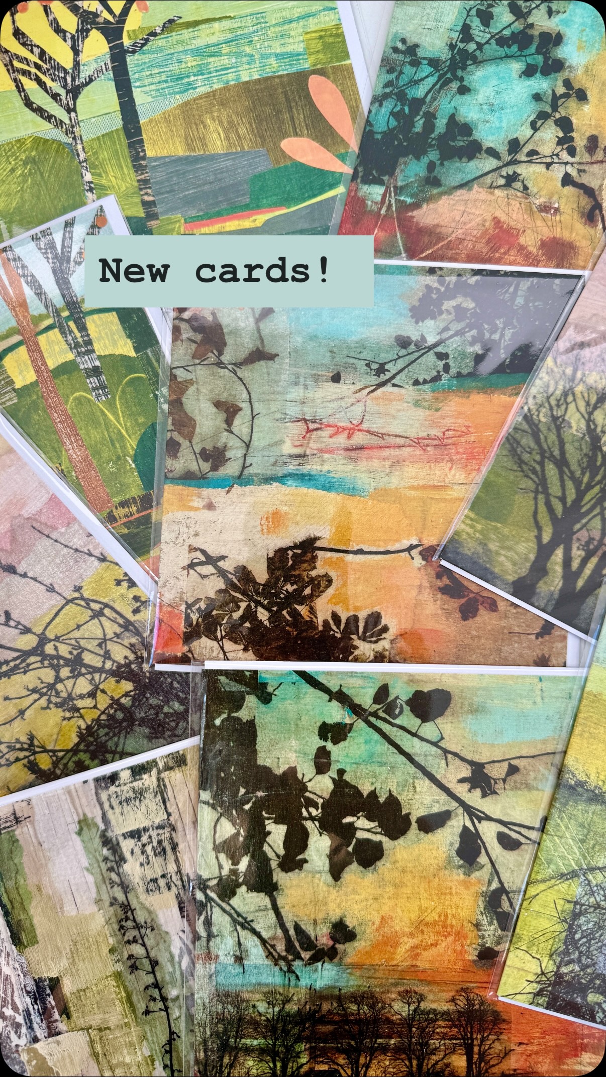 How come I still get excited …..
about opening a box of my cards?
When a painting is finished it gets framed but sometimes it gets a whole new additional life… as a card!
I still get ridiculously excited when a box of my cards arrives — especially when it contains new designs taken from my original paintings.
There’s something lovely about seeing the colours, textures and little details of a painting faithfully reproduced and such a good match.
And these have arrived just in time for my next exhibition!
There’s something rather lovely about seeing the paintings reproduced in this way… and knowing these little pieces of my artwork can be shared and sent to someone special.
They’ll be coming with me to ‘Brewers Yard’ at which is a new addition to the magnificent Central Exhibition @northantsrutlandos exhibition currently on at @lamport_hall on Saturday 26th & Sunday 27th September.
@jackie.cheetham and I are looking forward to showing you a selection of smaller paintings, cards and mini blocks, as well as doing a few little demos and giving you a peek at how we work.
And there are artists exhibiting in Brewers Yard this weekend too, so why not make a day of it and head over to @lamport_hall? There’s lots to see! Follow @northantsrutlandos and download our new App- makes it so easy to see ‘what’s happening’ and ‘who is where!’
Put 26th & 27th September in your diary — we’d love to see you!