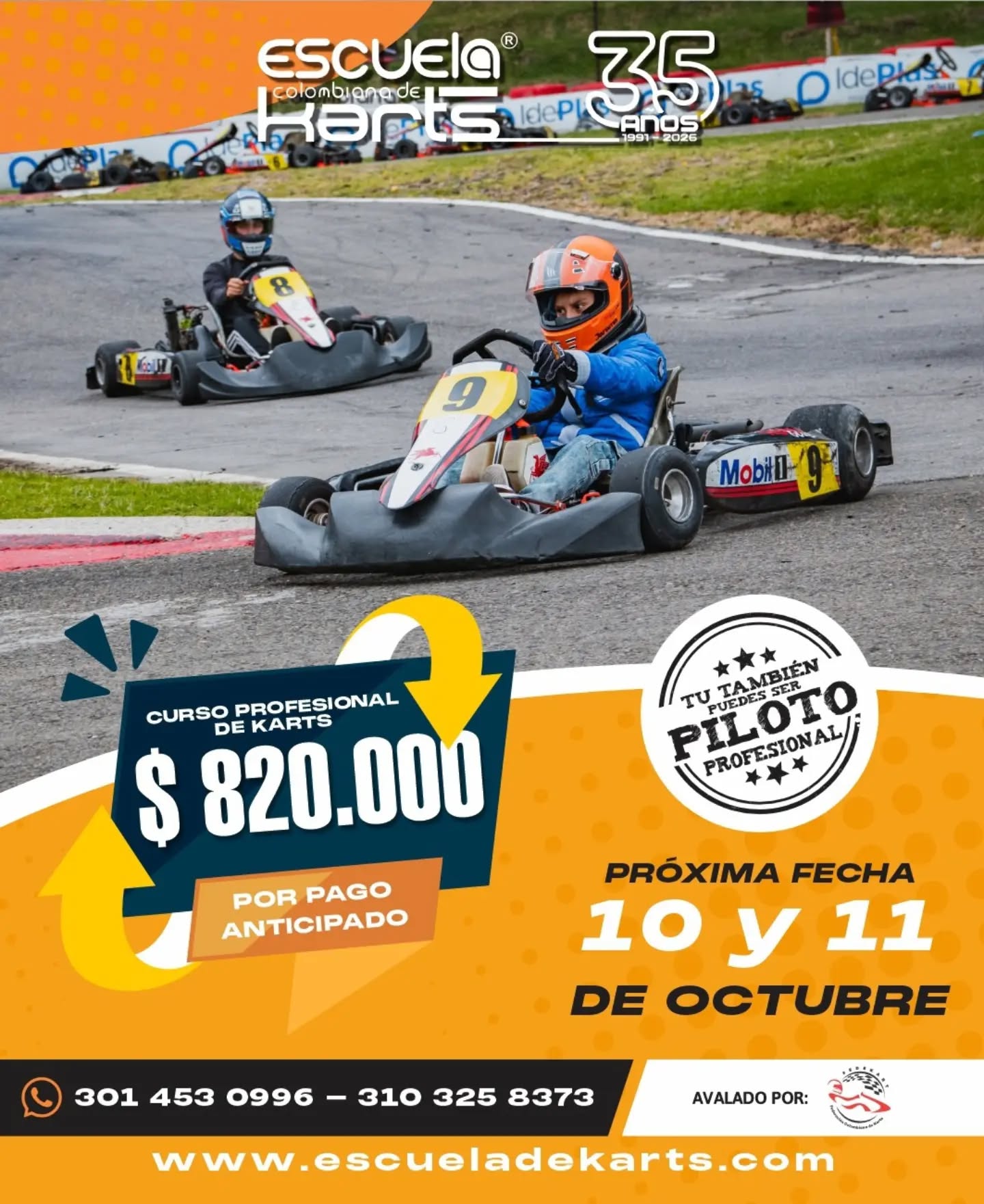 Tu lugar en la grilla de salida te está esperando 🛑 ➡️ 🟢
Abrimos inscripciones para el curso Básico de octubre. No necesitas experiencia previa, solo las ganas de sentir la potencia del motor y superar tus propios límites.
⚠️ Haz clic en el enlace de nuestro perfil o comenta la palabra KARTS para enviarte todos los detalles.
#Kartismo #EscuelaDeKarts #KartsProfesionales