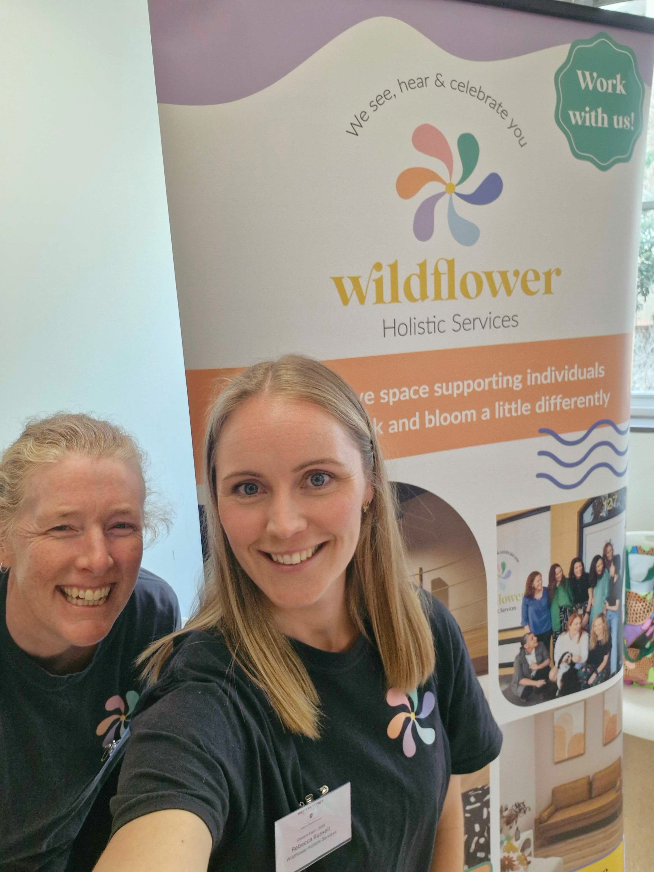 Our co-founder and OT Bec alongside our superstar OT Michelle, recently attended the Western Sydney Careers Expo, connecting with the next generation of future allied health professionals.
We loved having the opportunity to chat with students about what a career in Occupational Therapy can actually look like.
There’s something pretty special about meeting young people who are just starting to figure out “What do I want to do with my life?” and showing them that there are careers where connection, advocacy and making a genuine difference are at the heart of the work.
Thanks to the Western Sydney Careers Expo for having us!
Who knows… maybe we met some future Wildflowers along the way. 👀🌻
@westernsydneyu
#thewildflowerway #westernsydneyuniversity #occupationaltherapy #wollondillybusiness