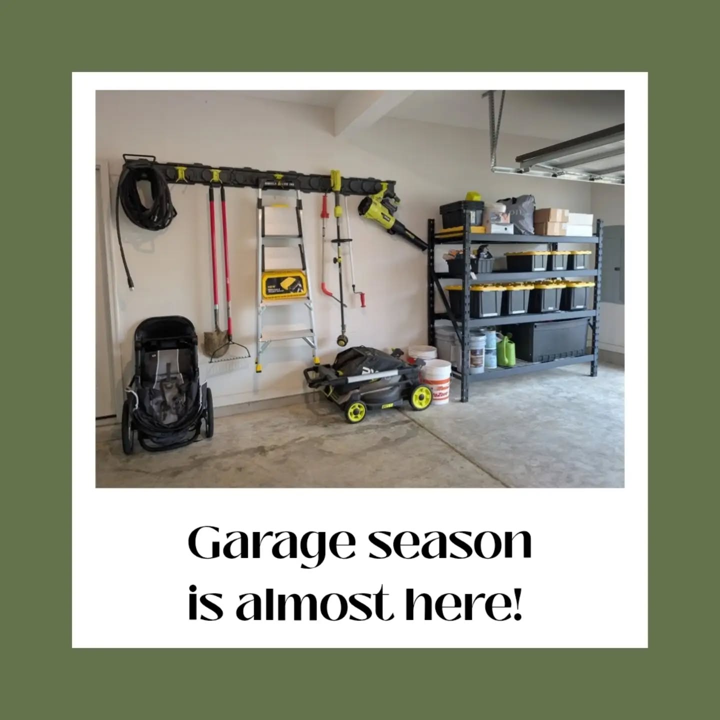Garage season is almost here!
You know what that means? It's time to tackle that space you've been avoiding ....
The garage you can't park in.
The storage unit you're tired of paying for.
The piles that you've been putting off until summer is over.
October garage and storage unit appointments are finally open! Comment "Garage" and l'll get in touch about a free virtual consultation.