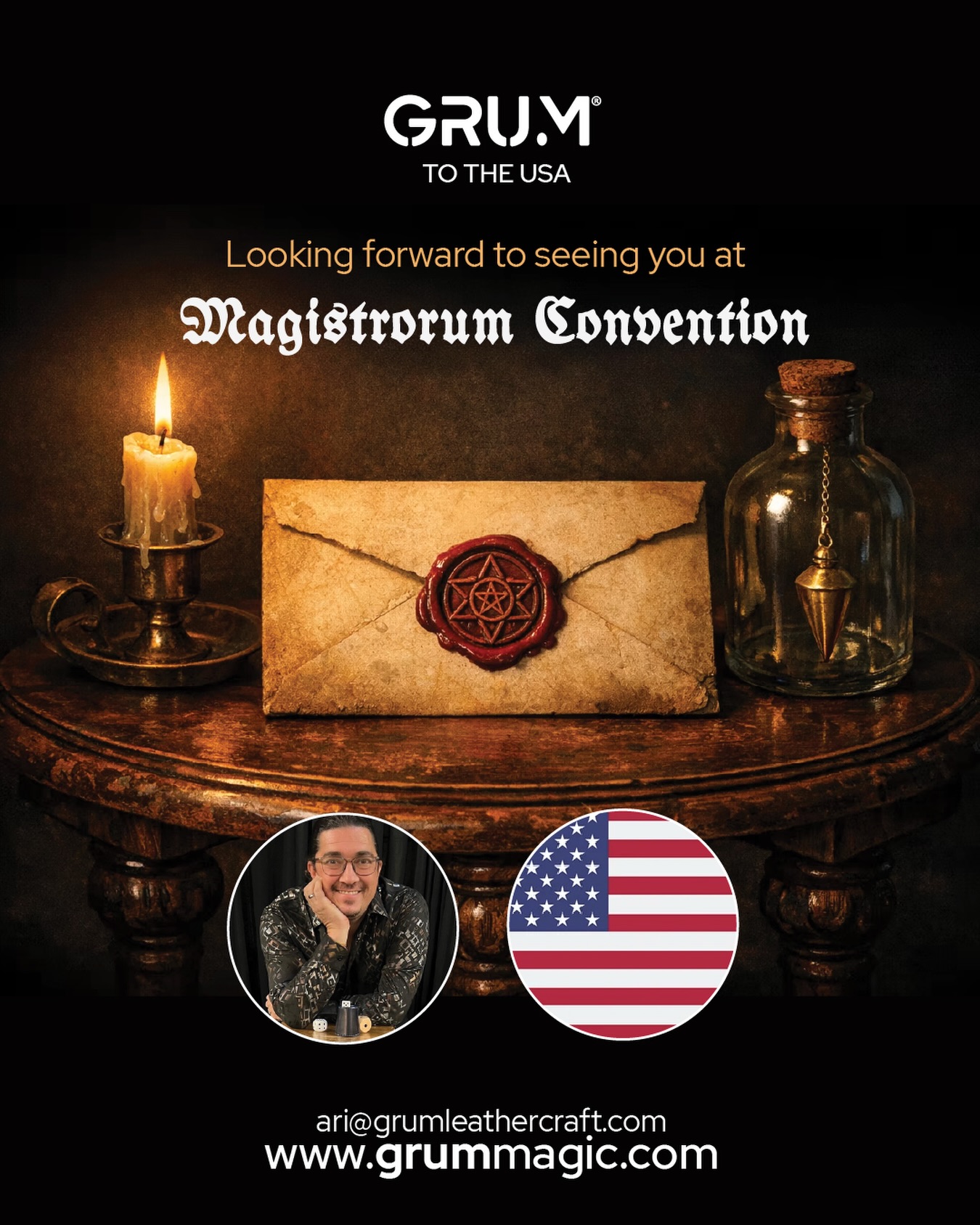 I actually made it to Dallas in time for @magistrorum . A magic convention like no other where the Magi present original works of magic gathered from across the world. I’m honored to have been invited to attend with @grum_leathercraft and so thankful to be healthy enough now to have made the trip. I may not have been signed off with the green light to work in the workshop yet but there is nothing stopping me from joining you all for this unique convention. I’m looking forward to meeting many of you soon. Let the magic begin ;) #magistrorum #grum #magicians #magicconvention