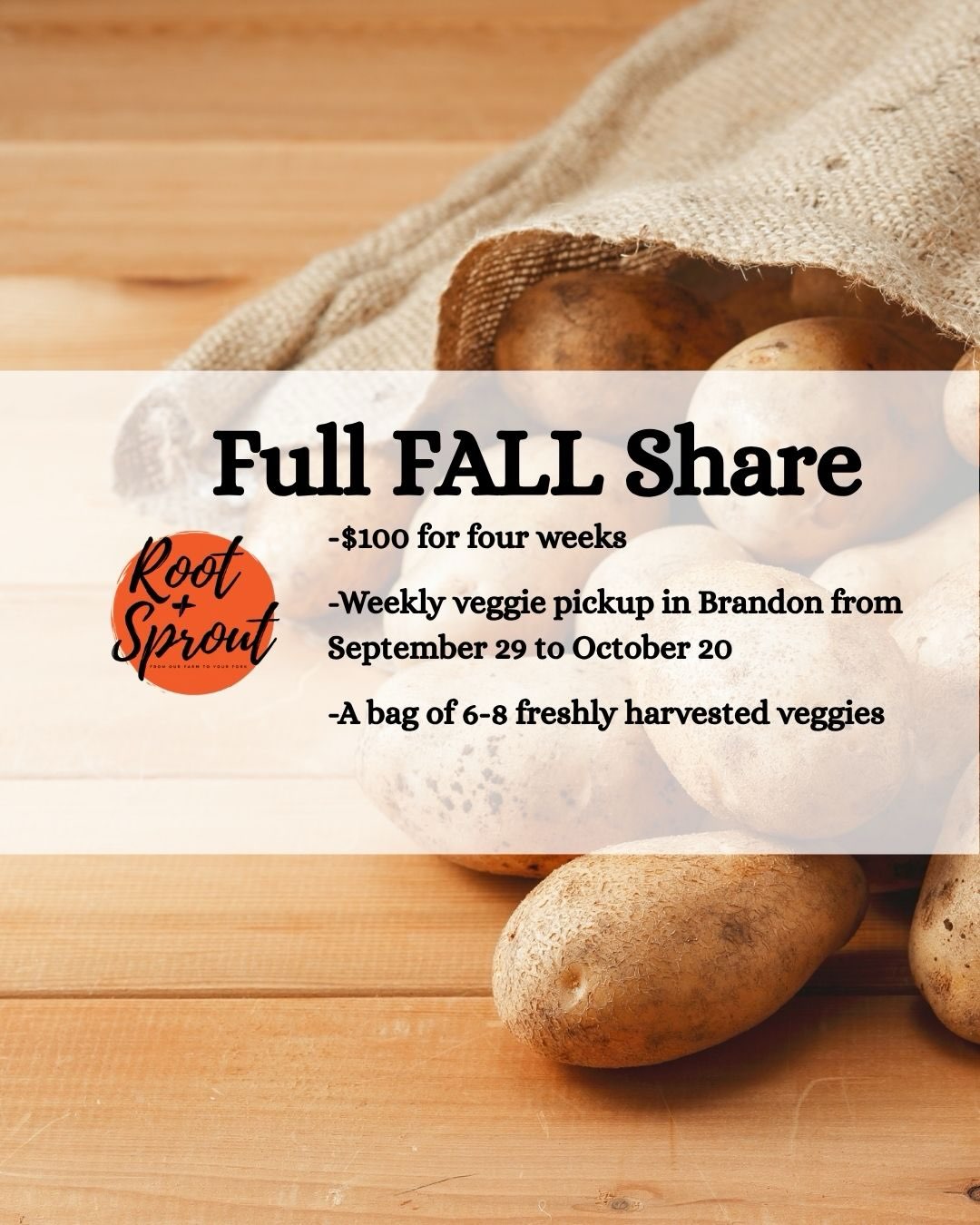 Four week fall CSA shares available in both full and half share options!
Click the link in my bio to claim your fall CSA! 😊