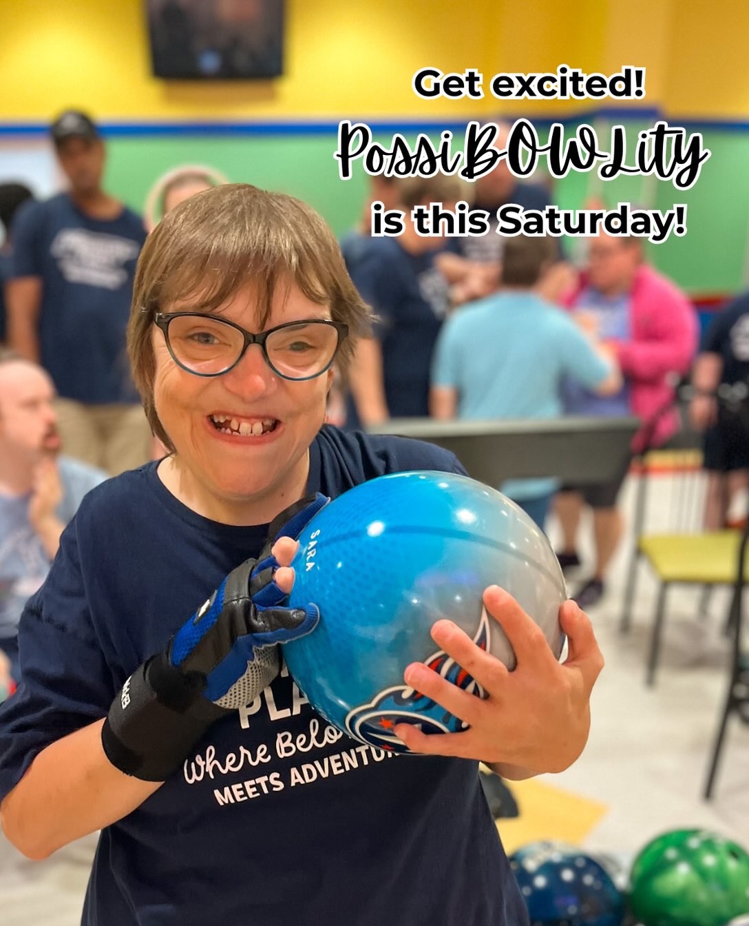 We are so excited for PossiBOWLity THIS Saturday at @smyrnabowlingcenter! Just a few lanes remain - register today and join us for a fun, family-friendly afternoon of bowling all to support Possibility Place and the Pals that attend our program! http://www.possibilityplacetn.org/possibowlity
#smyrnatn #rutherfordcounty #smyrnabowlingcenter #bowling #murfreesboro