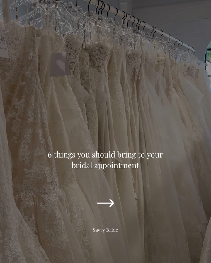 Charlotte brides, save this for appointment day.
A few things that actually help at your Savvy appointment:
Your inspiration, your budget, the right undergarments and the people whose opinions you trust.
Everything else? We’ll take it from there.
