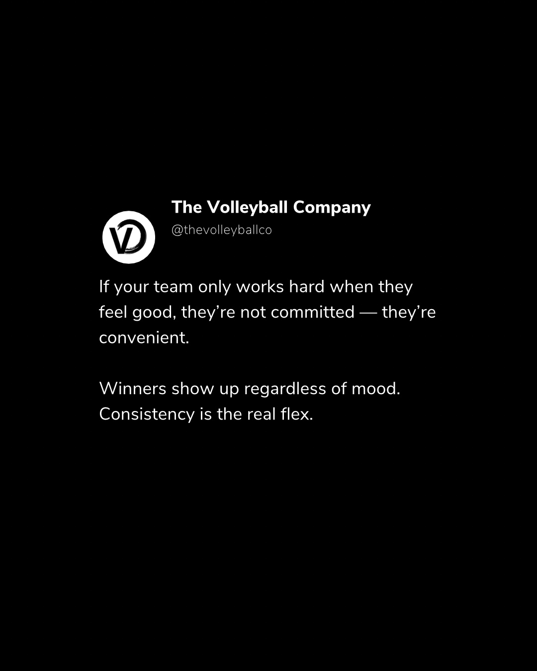 Winners show up regardless of their mood.
Comment “yes” if you agree ✨
#Volleyball #AthleteQuotes #VolleyballCoach #CoachQuotes