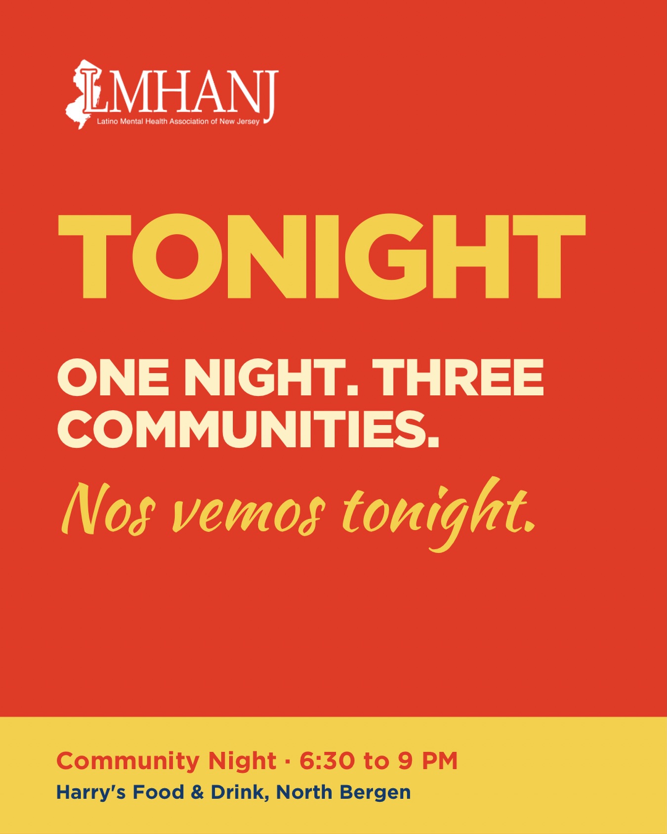 Tonight 👀
ONE NIGHT. THREE COMMUNITIES.
And hopefully… you.
Come for the connections, stay for the good conversation (and the food + drinks, obviously)
LMHANJ × NAPRHSW × Latinx Practice Collective...all in one room.
Nos vemos en unas pocas horas!
📍 Harry’s Food & Drink | North Bergen
⏰ 6:30–9 PM
#lmhanj #naprhsw #latinxpracticecollective #communitynight #latinxmentalhealth