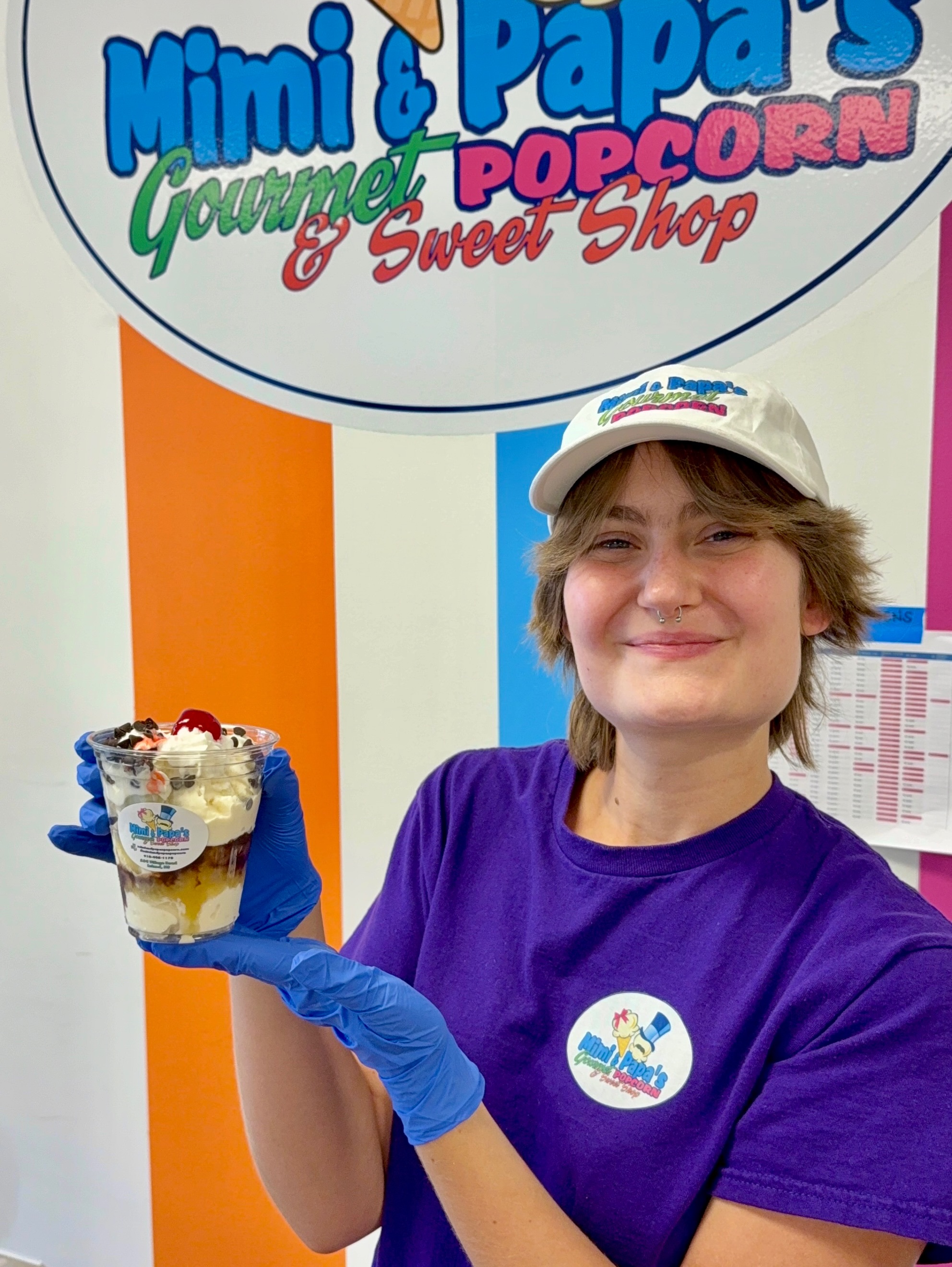 It’s Saturday and the weather outside is unpredictable - but inside Mimi & Papa’s it’s always nice and sunny! ☺️
Tons of flavor updates - check out the slides or the website for more info!
We’re planning to be at Founders Park tonight for Movie Night so come see us over there or at the shop! We’d love to see you!
Also, check out these super cute special orders of popcorn we had this past week! So cute (and tasty)! 😋🍿🙌
Maple Walnut lovers - take note, we just put that back out so come get yours! Same goes for the Cotton Candy Philadelphia Water Ice as well. Y’all know those two go quickly! Let us know if you’d like some pints packed for pickup!
See you soon!
Fall/Winter Hours:
Sun: 12-8pm
Mon: CLOSED
Tue: 2-8pm
Wed: 2-8pm
Thu: 2-8pm
Fri: 12-9pm
Sat: 12-9pm