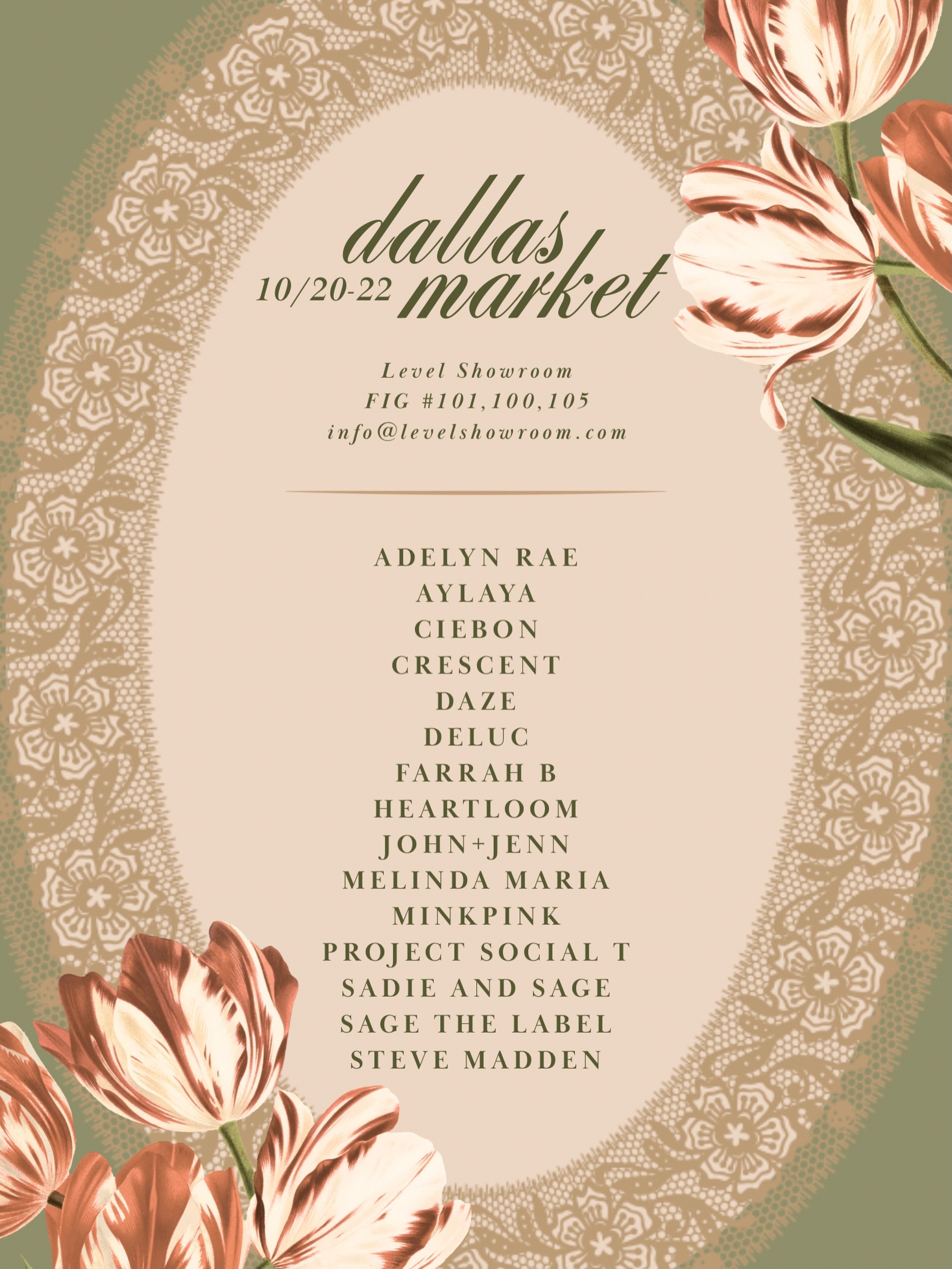 Last Dallas Market of the year 💚 we can’t wait to see you!