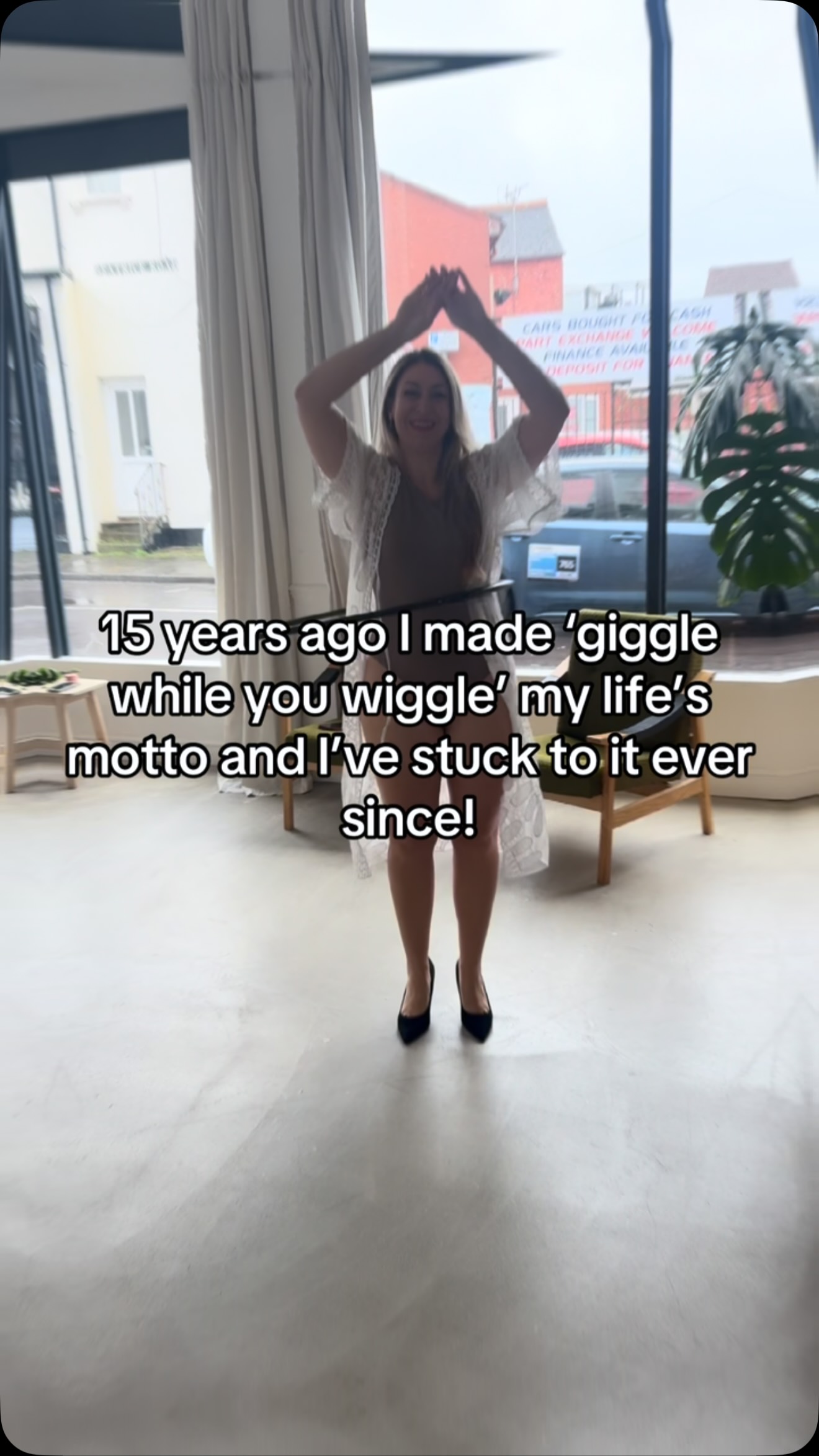 I’ve been giggling and wiggling my way through life for almost 15 years now and somehow life has just opened up. I swear… when you follow the gigs and the fun 🤩 things just HAPPEN! This is my secret 🤫 (NOT so secret) manifestation hack. That, and letting God guide me. #jumpingthroughhoops #movementismedicine #gigglewhileyouwiggle
