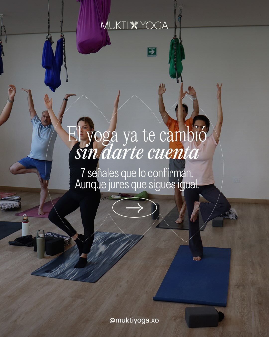 A veces el cambio no se nota en el espejo, sino en cómo reaccionas, respiras y ves la vida 🦋 El yoga transforma mucho más de lo que pasa sobre el mat 🙏🏻✨✨